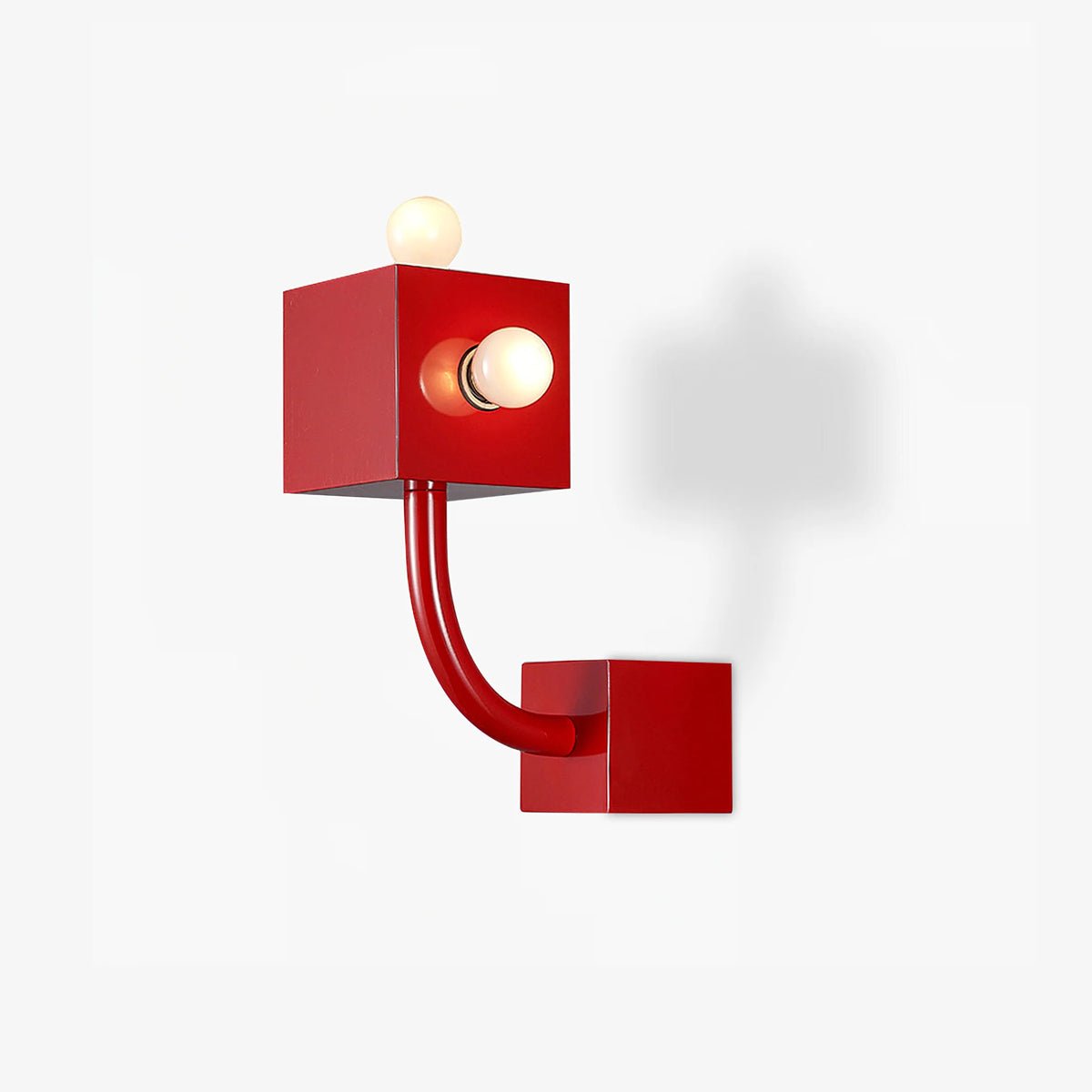 Red Cube Wall Lamp - Blowlighting