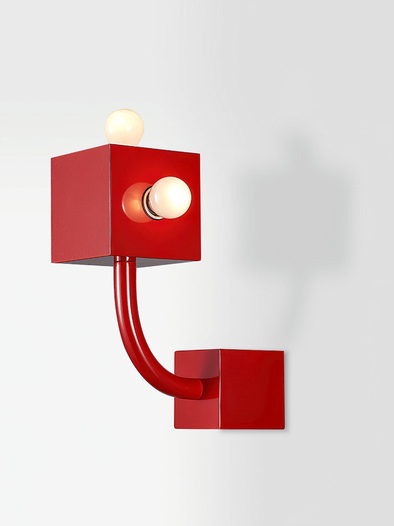 Red Cube Wall Lamp - Blowlighting