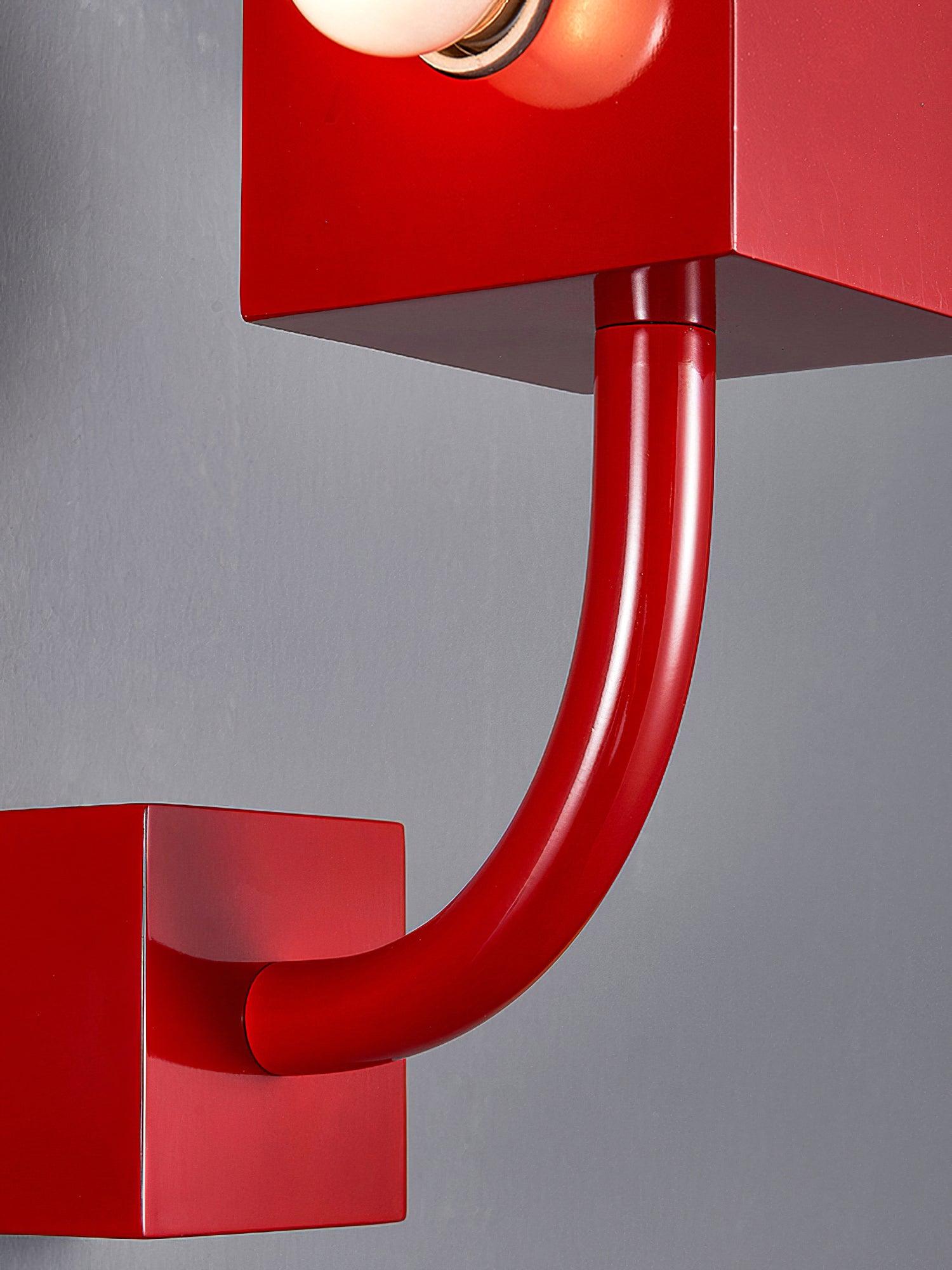 Red Cube Wall Lamp - Blowlighting