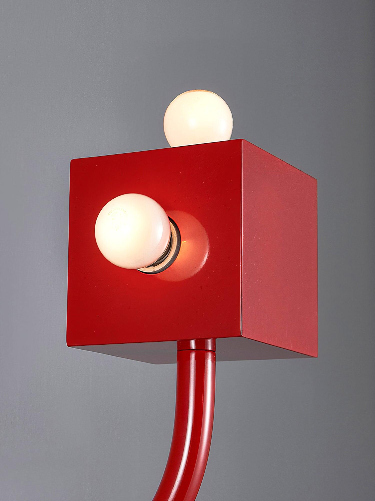 Red Cube Wall Lamp - Blowlighting