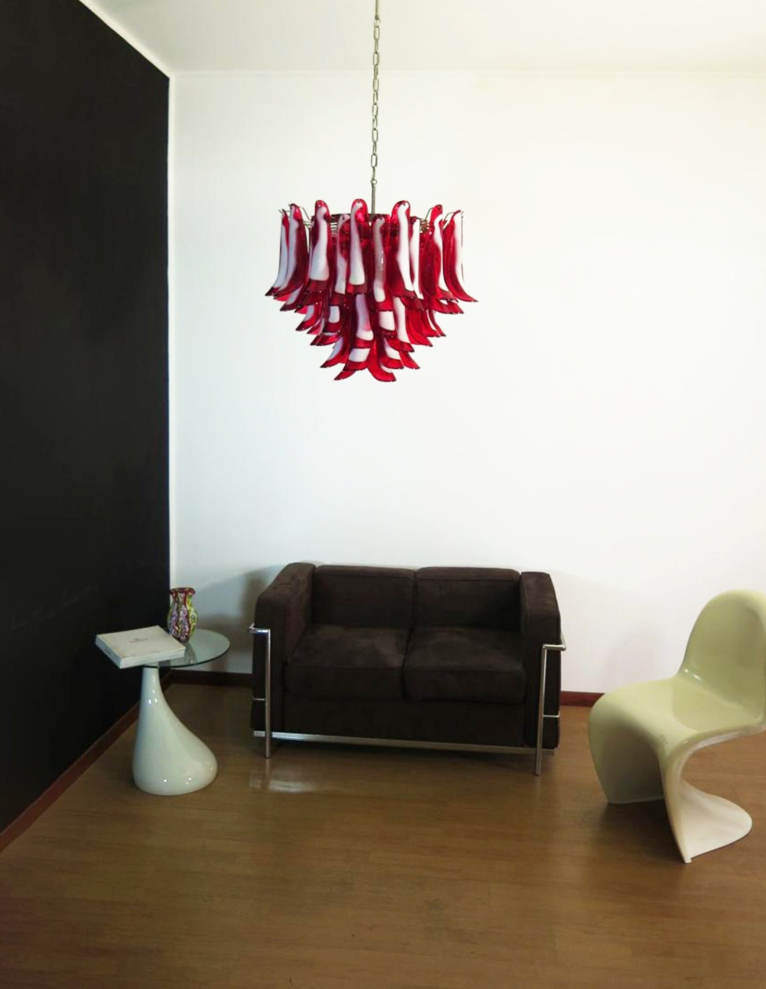 Aurora Chandelier Red Murano Petals - Blowlighting