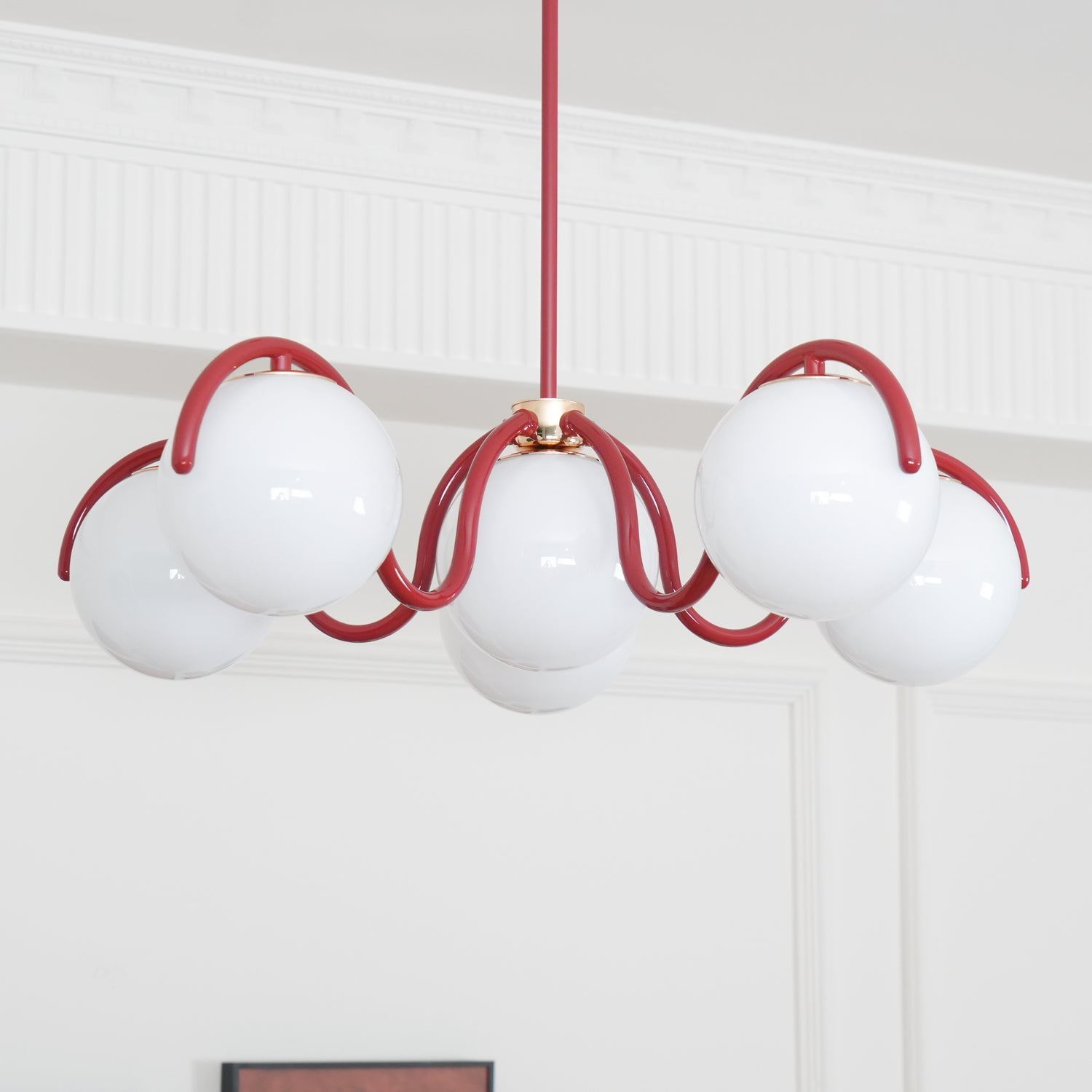 Reedway Curve Linear Chandelier - Blowlighting