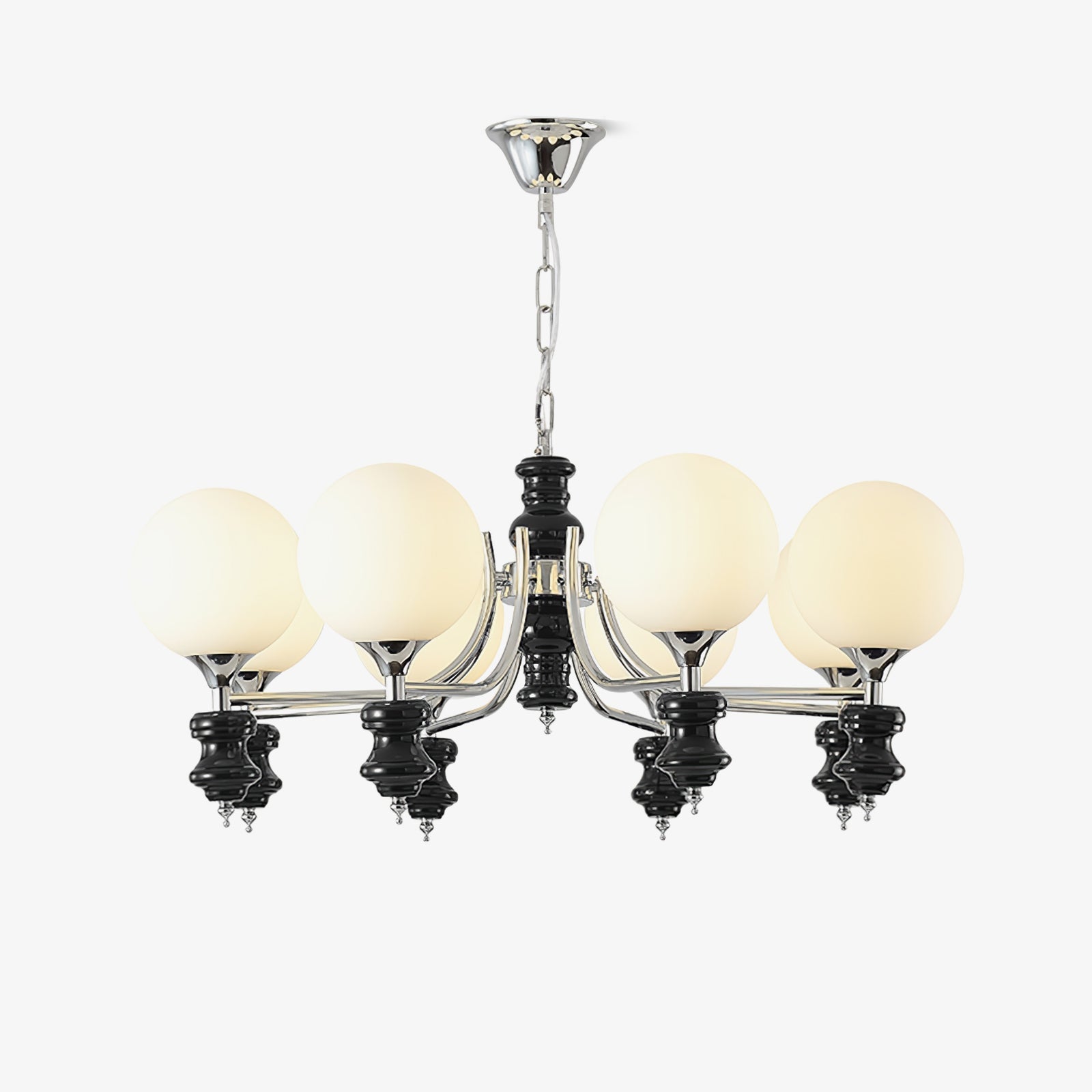 Aurora Chandelier Regal Orb Frosted - Blowlighting