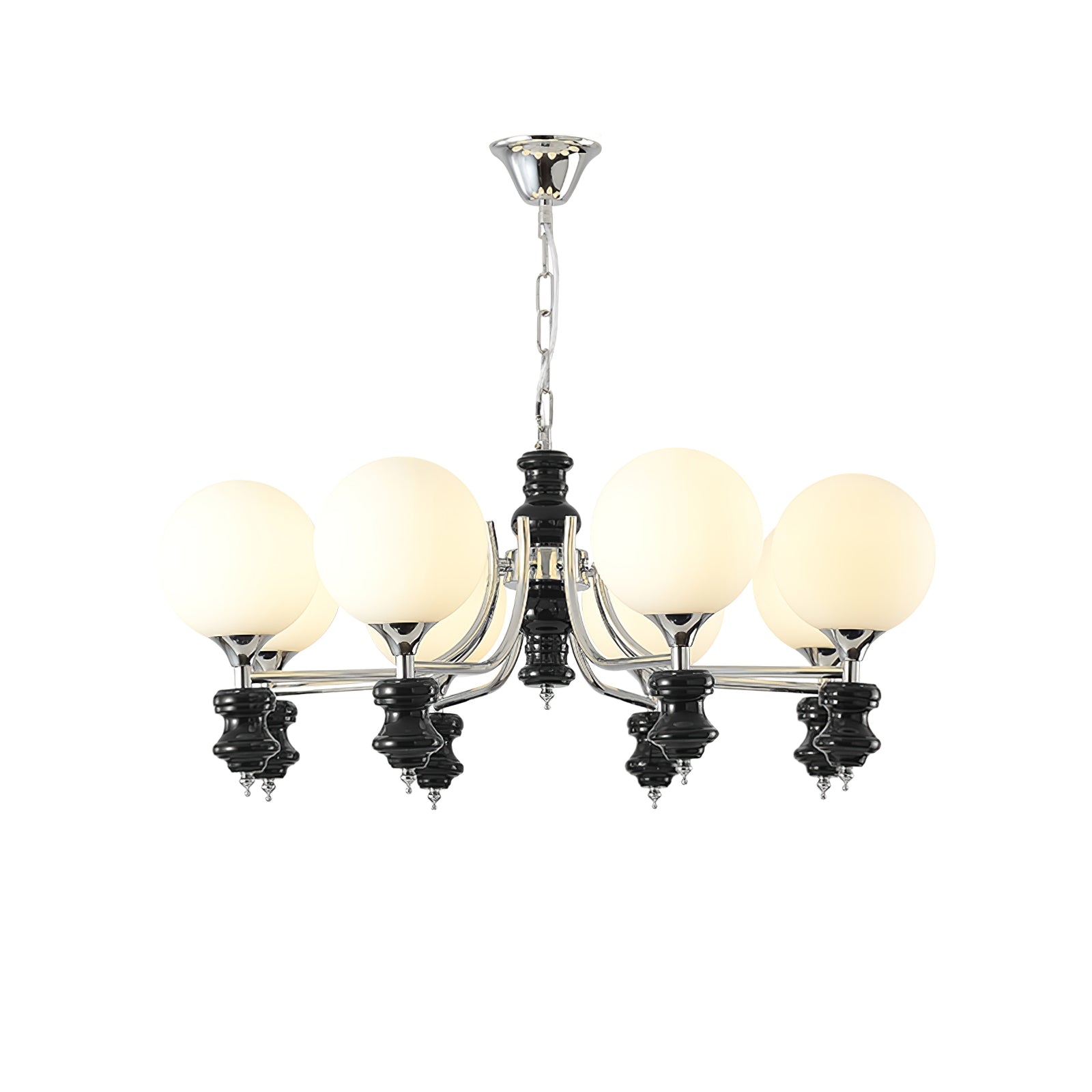 Aurora Chandelier Regal Orb Frosted - Blowlighting