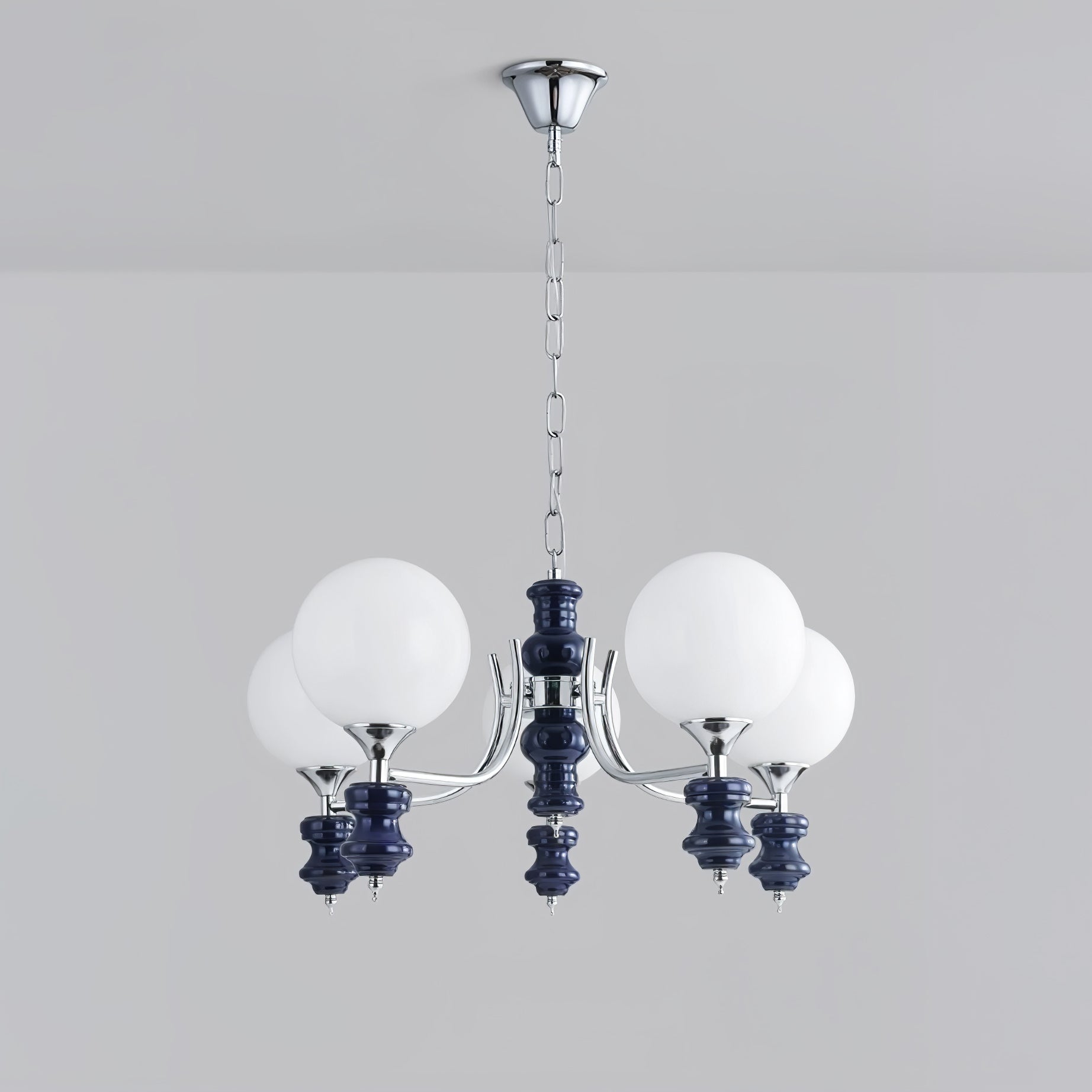 Aurora Chandelier Regal Orb Frosted - Blowlighting