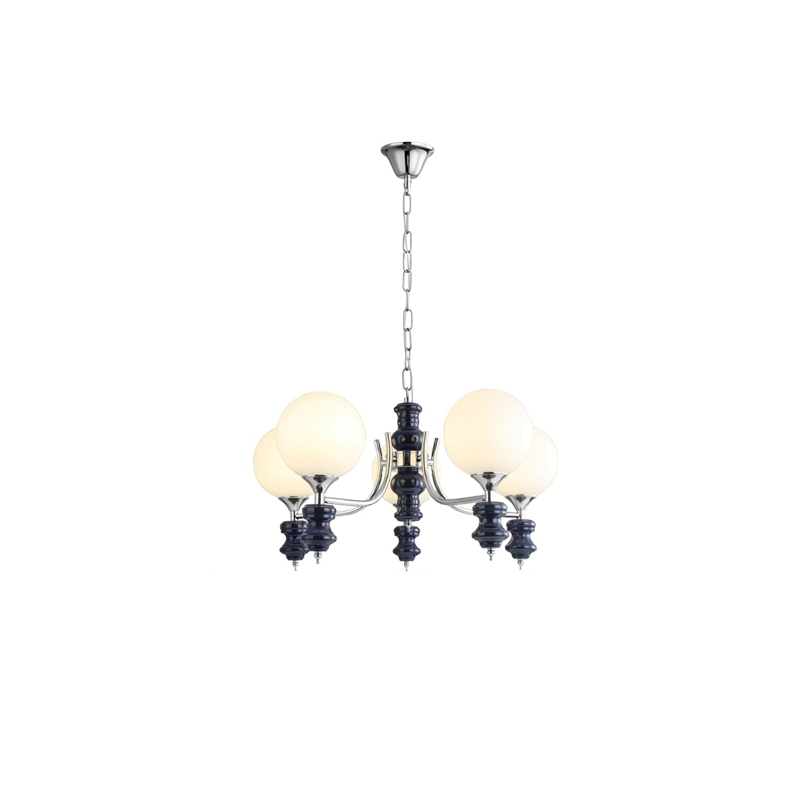 Aurora Chandelier Regal Orb Frosted - Blowlighting