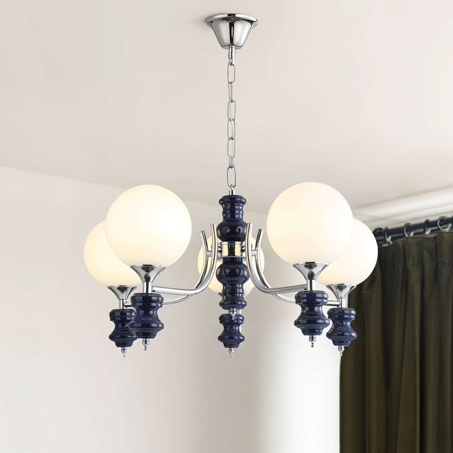Aurora Chandelier Regal Orb Frosted - Blowlighting
