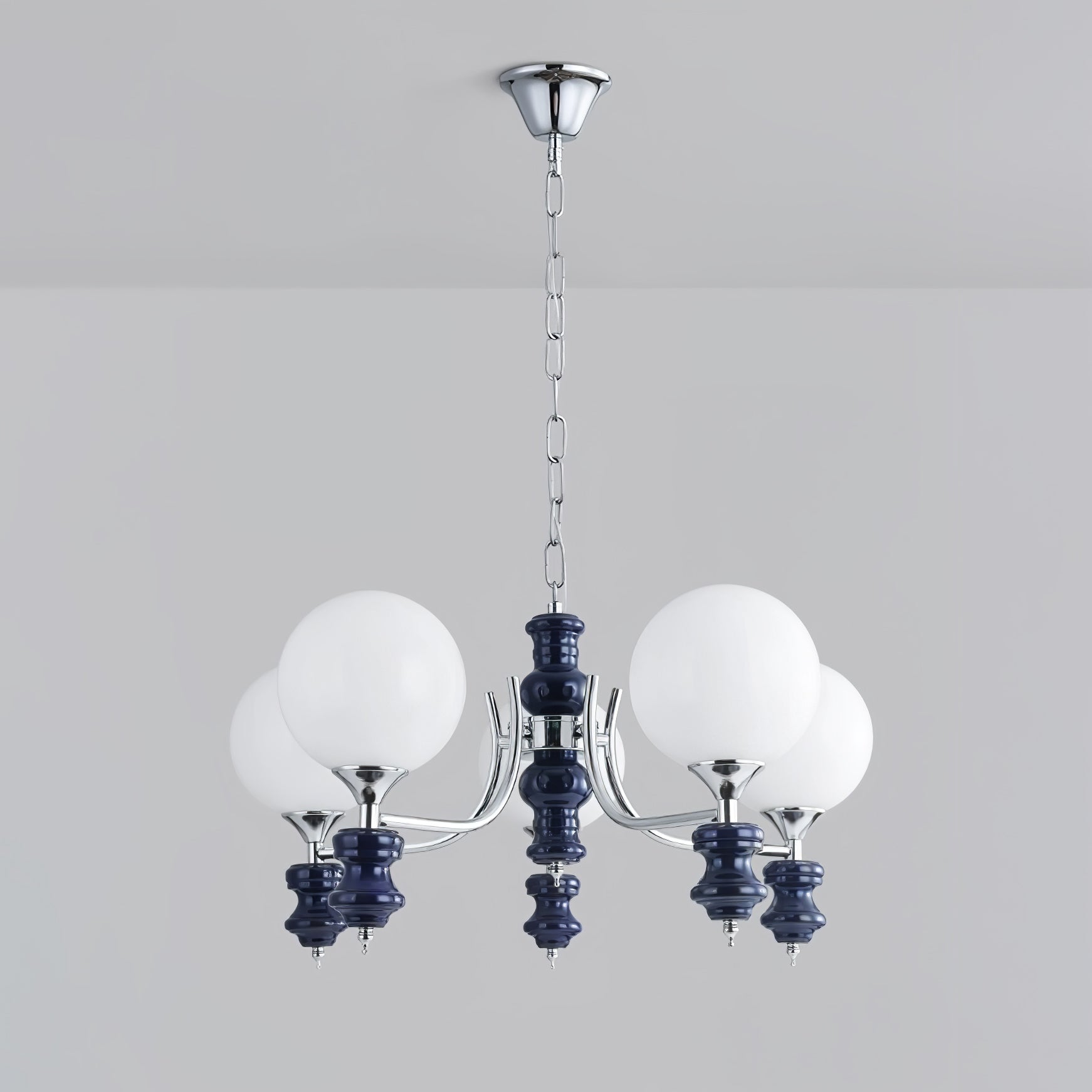 Aurora Chandelier Regal Orb Frosted - Blowlighting