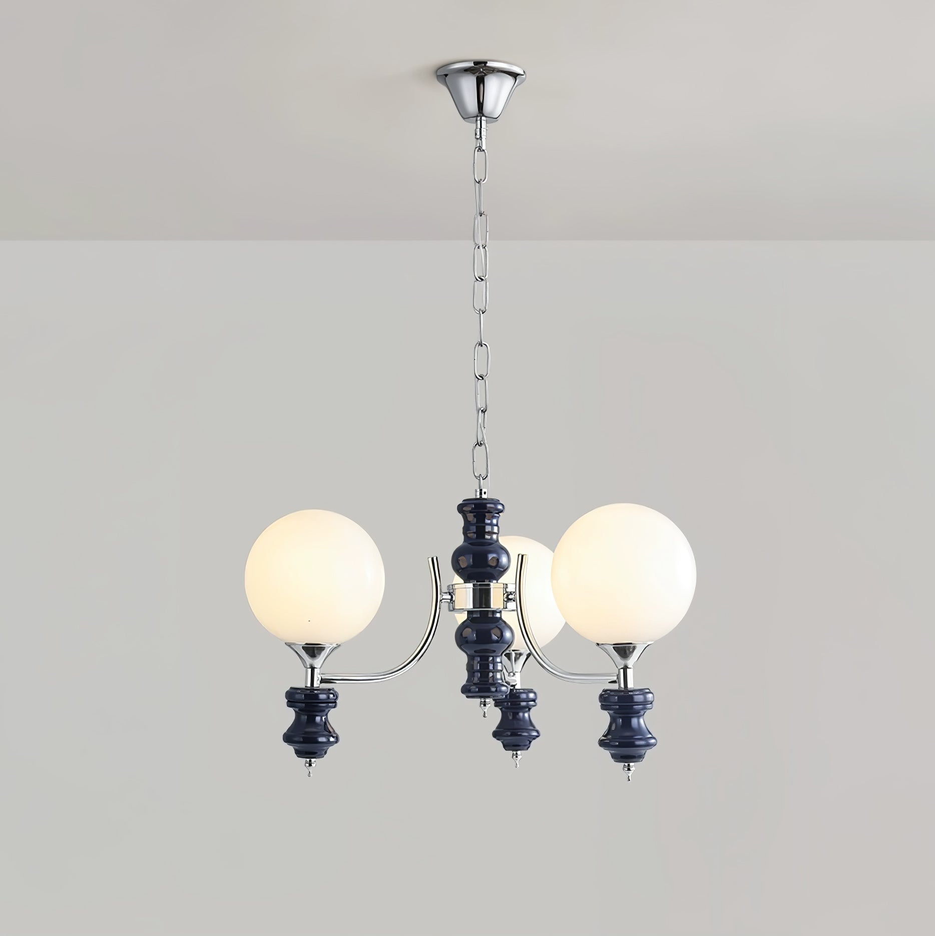 Aurora Chandelier Regal Orb Frosted - Blowlighting