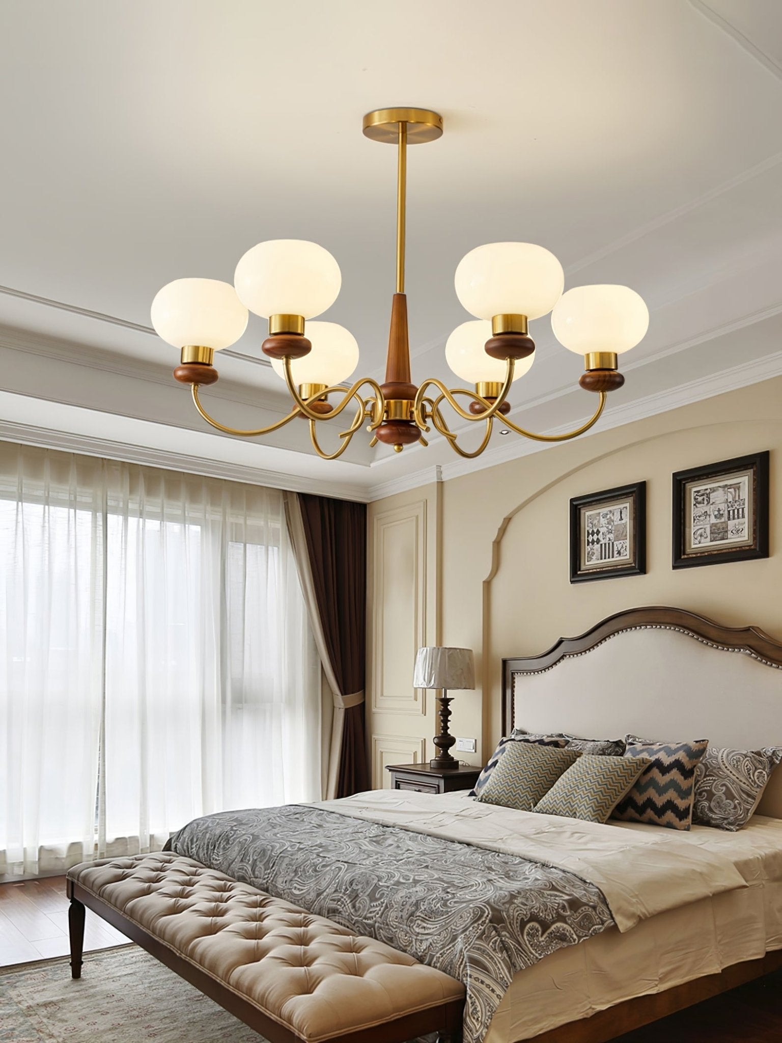 Regency Globe Chandelier - Blowlighting