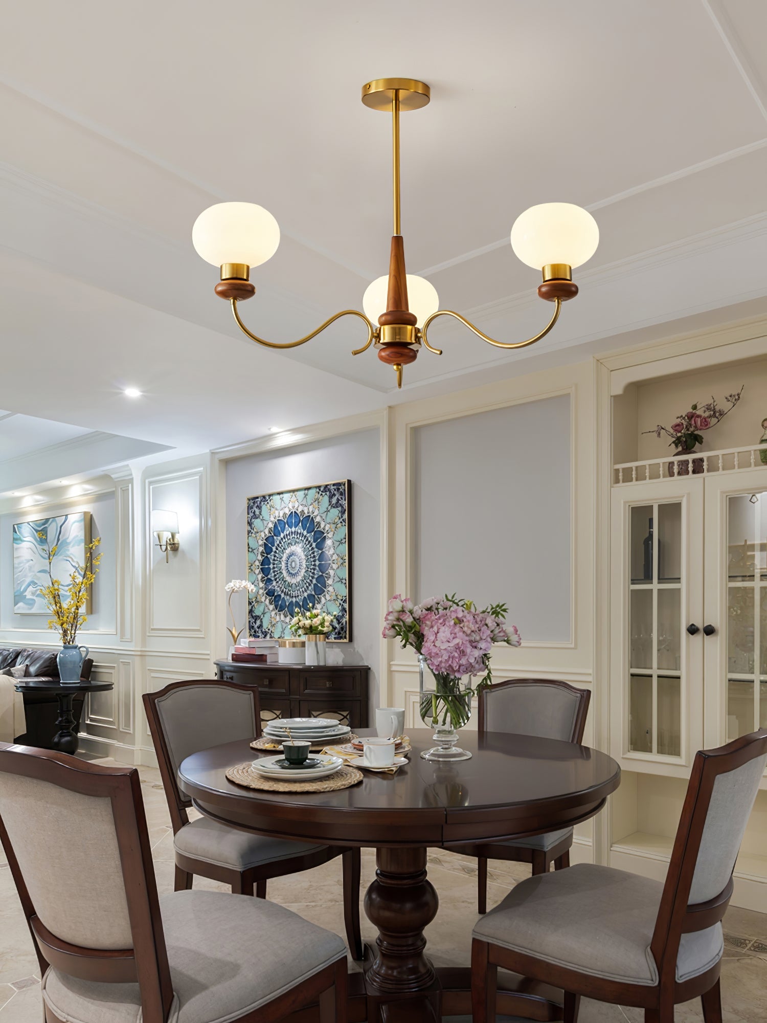 Regency Globe Chandelier - Blowlighting