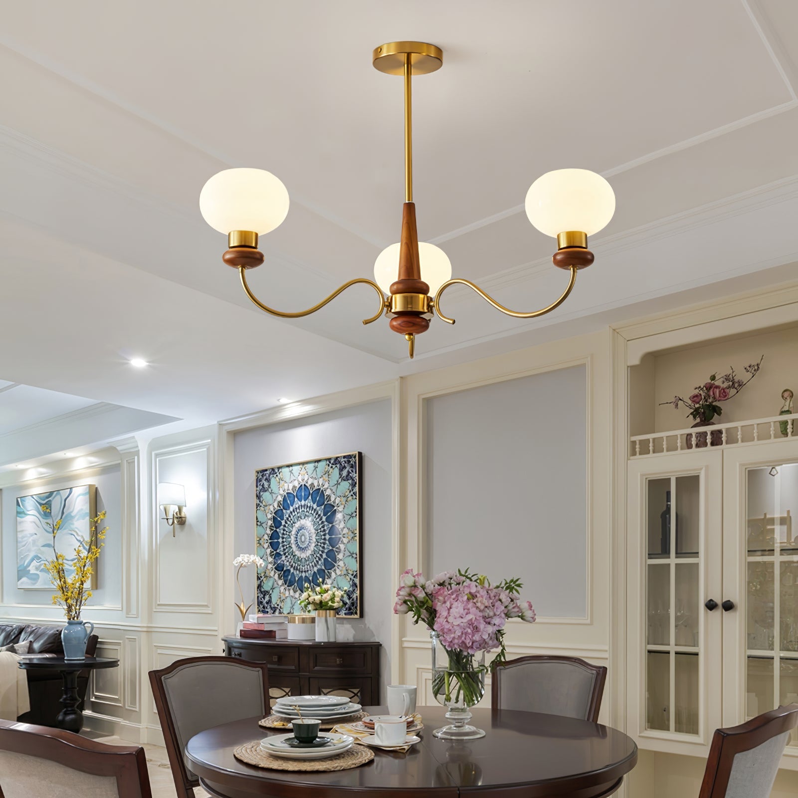Regency Globe Chandelier - Blowlighting
