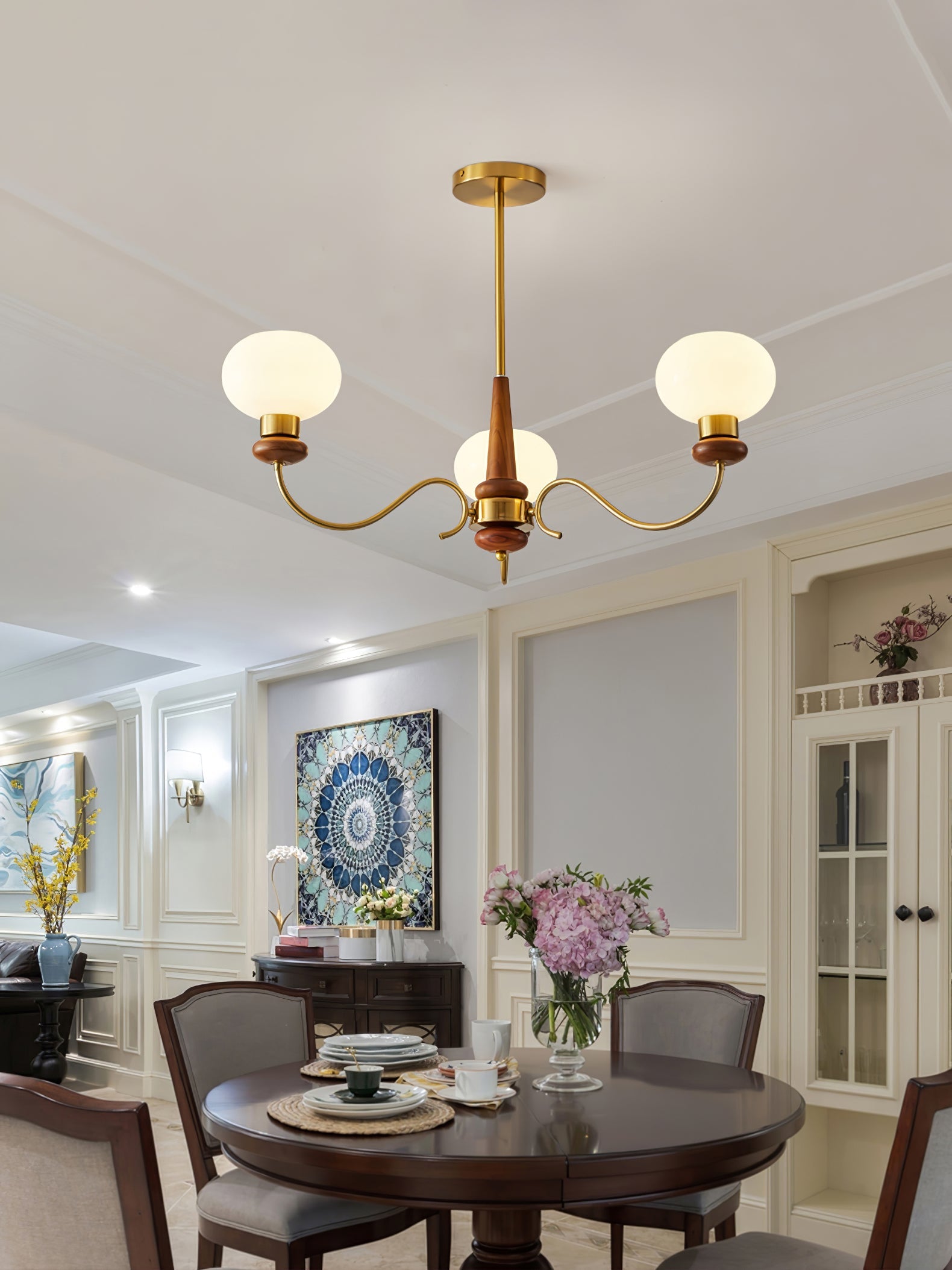 Regency Globe Chandelier - Blowlighting