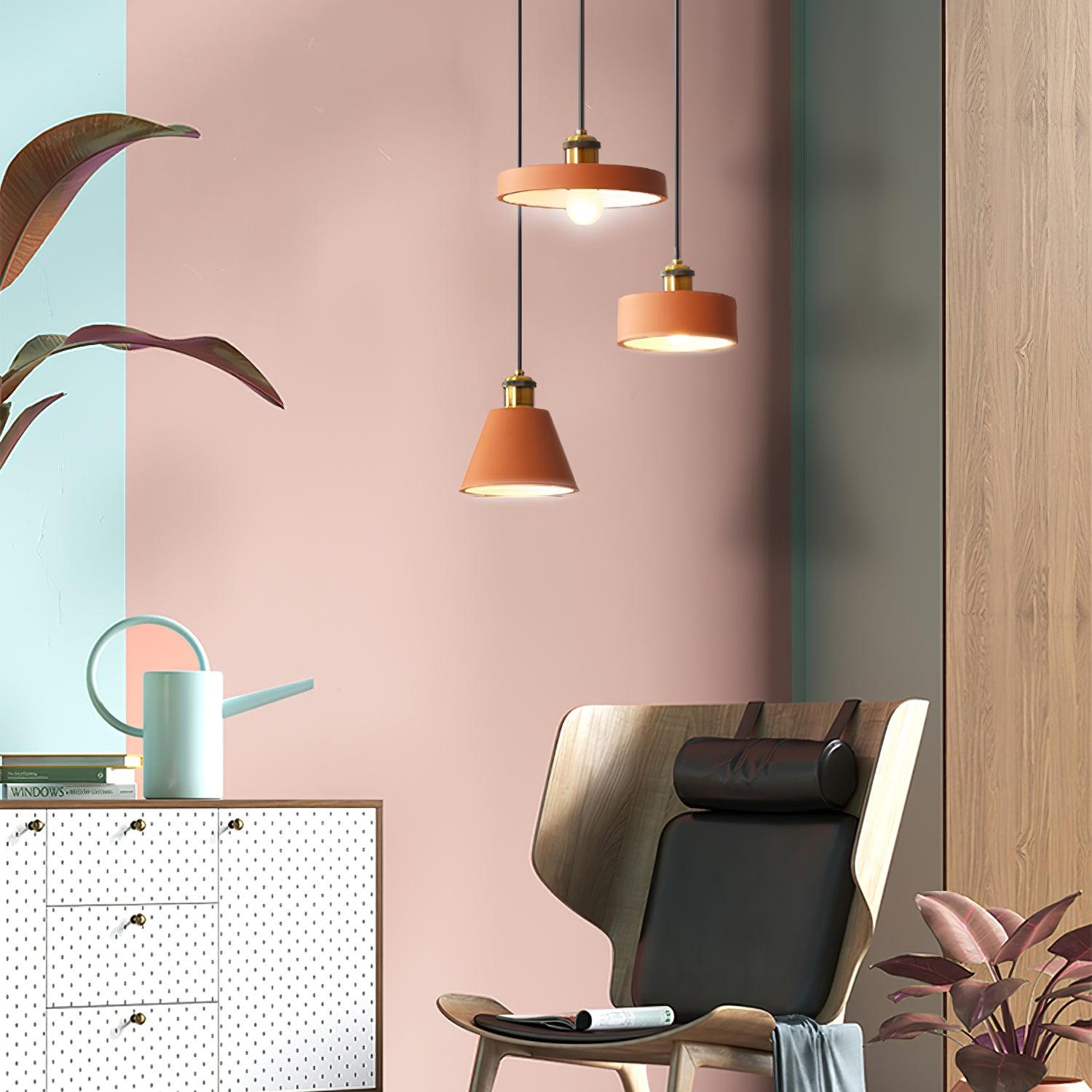 Resin Geometric Pendant Lamp - Blowlighting