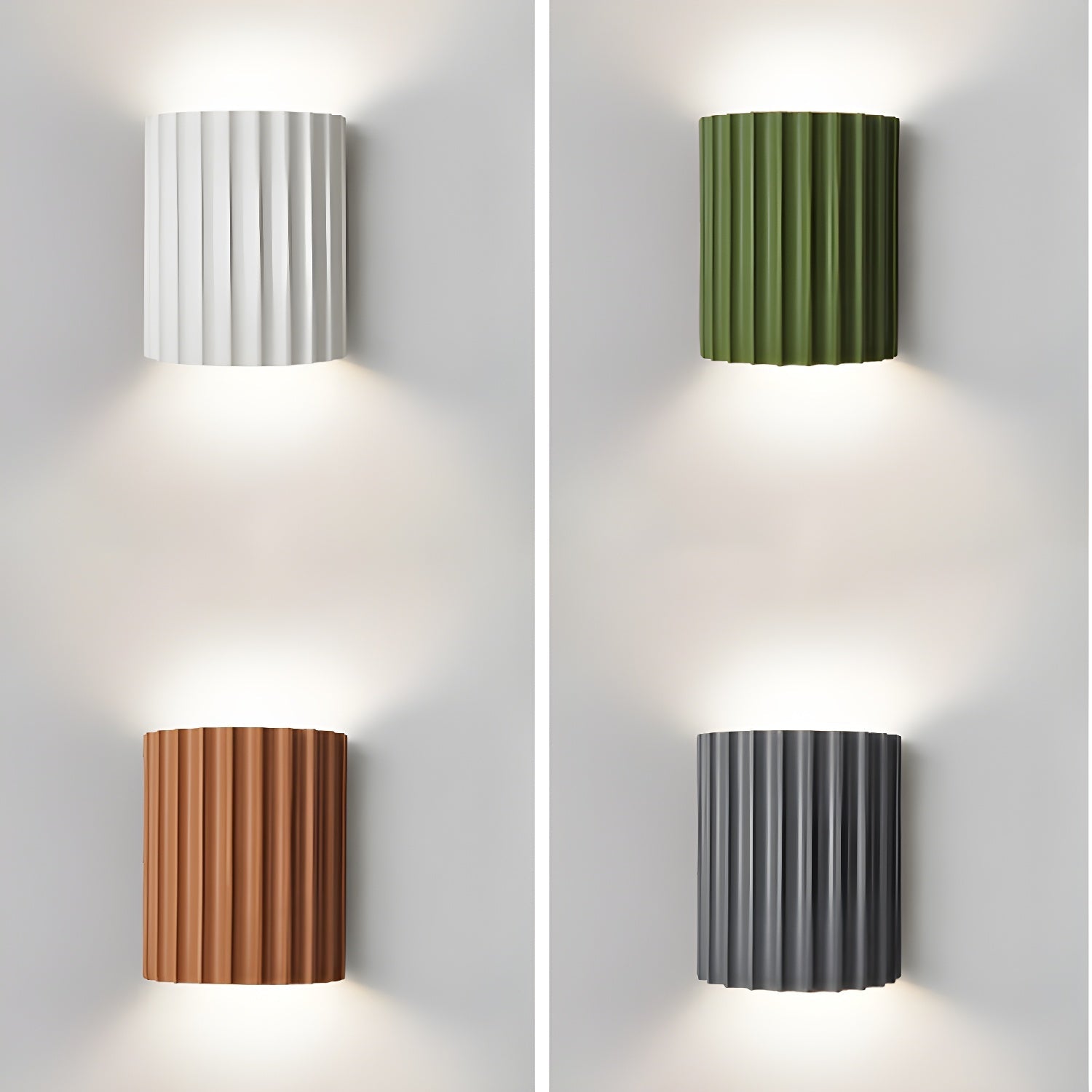 Resin Ribbed Wall Lamp - Blowlighting