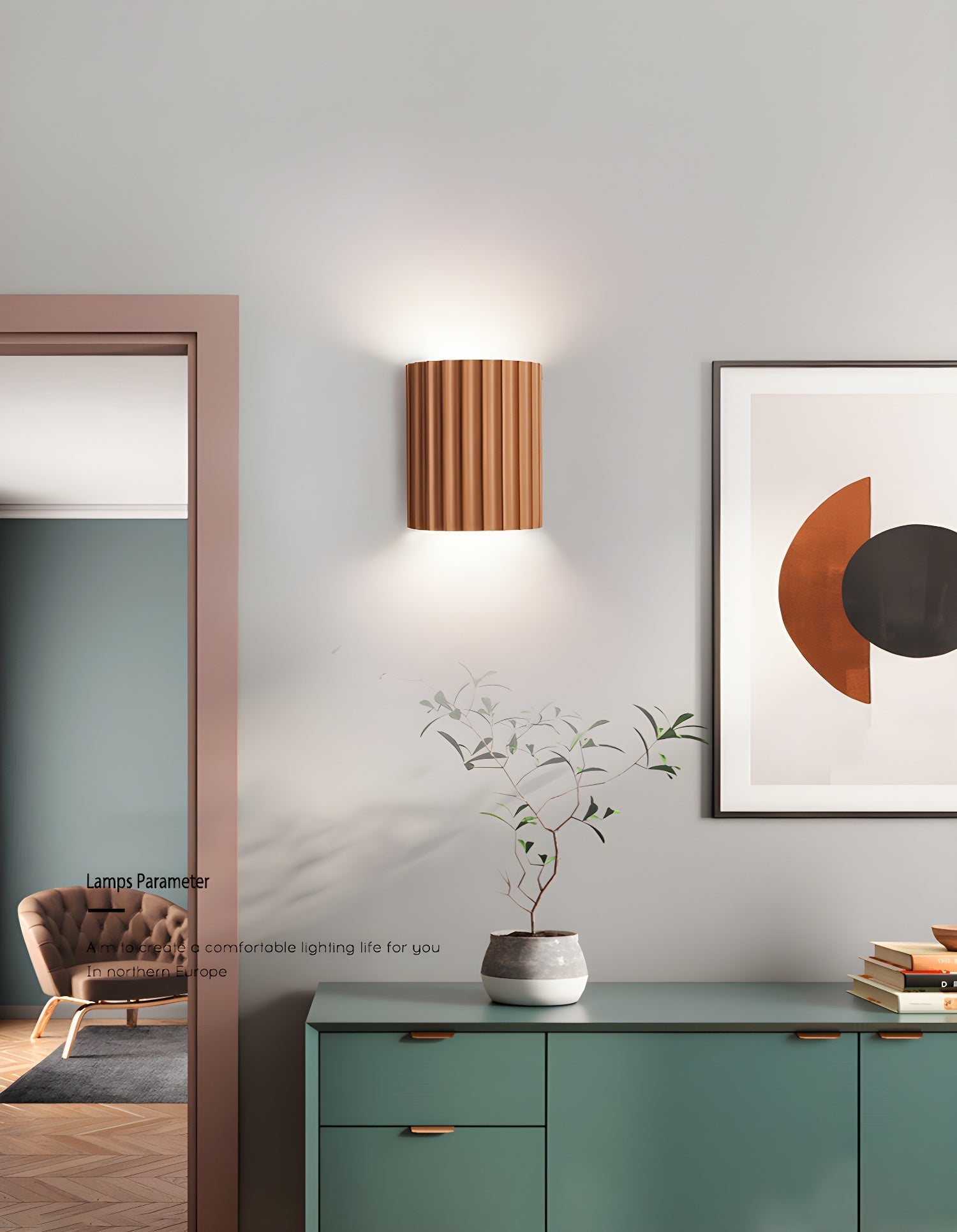 Resin Ribbed Wall Lamp - Blowlighting