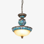 Retro Floral Resin Pendant Light - Blowlighting