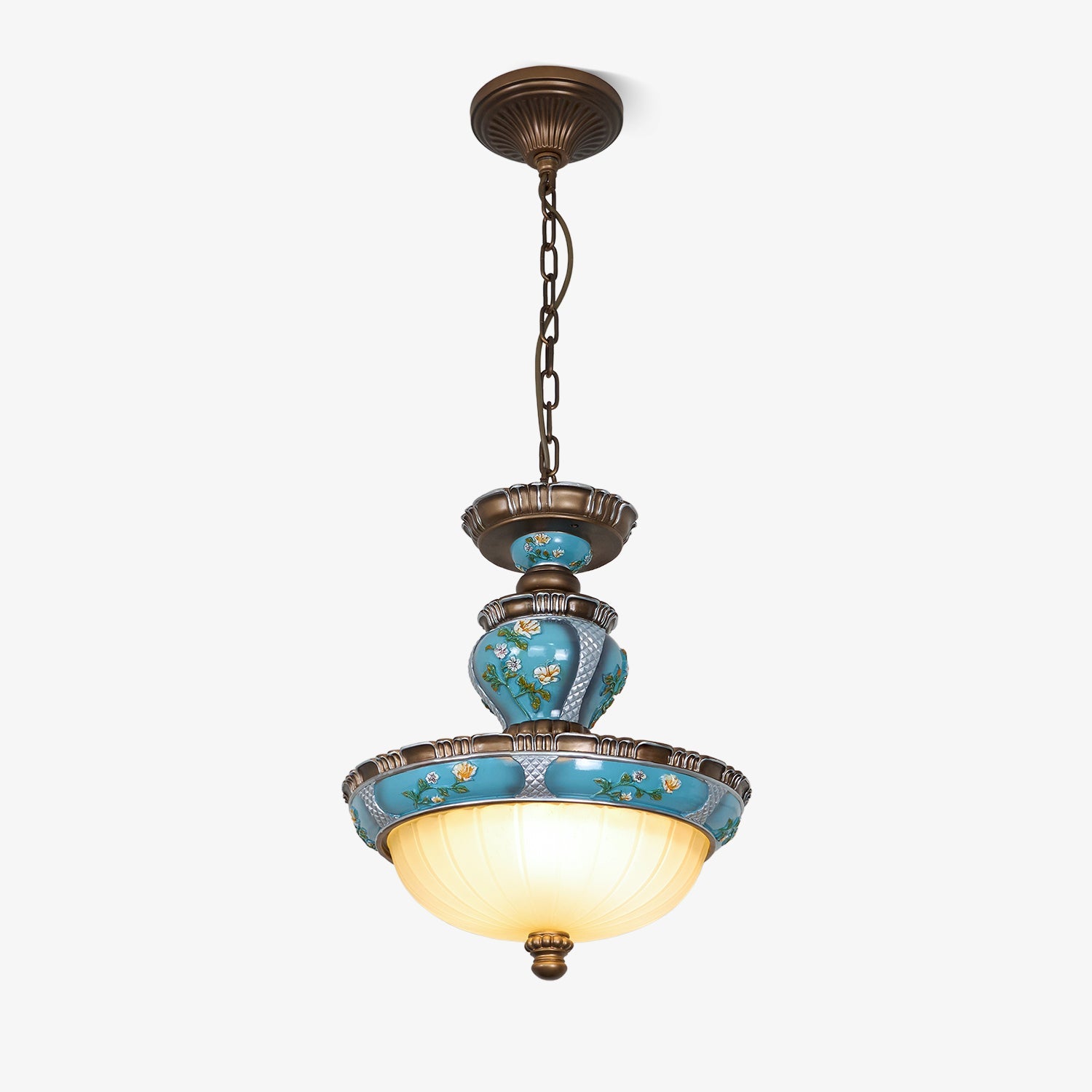 Retro Floral Resin Pendant Light - Blowlighting