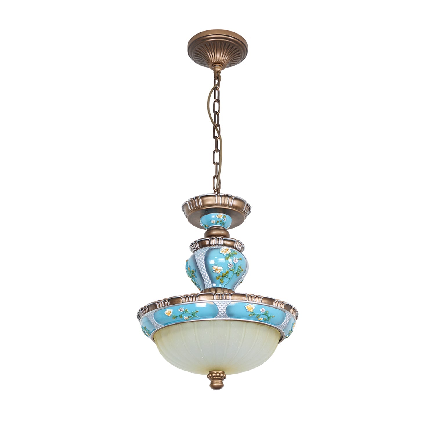 Retro Floral Resin Pendant Light - Blowlighting