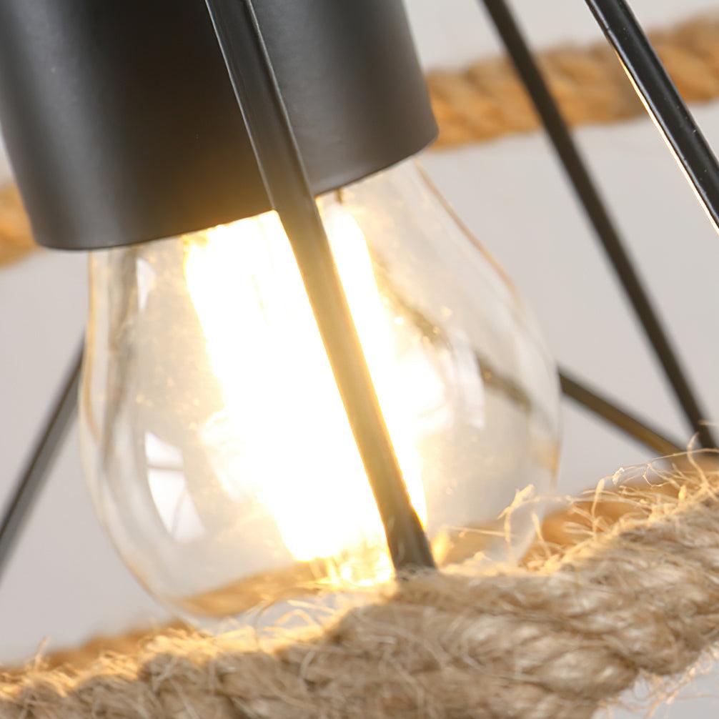 Retro Hemp Rope Exquisite Pendant Light - Blowlighting