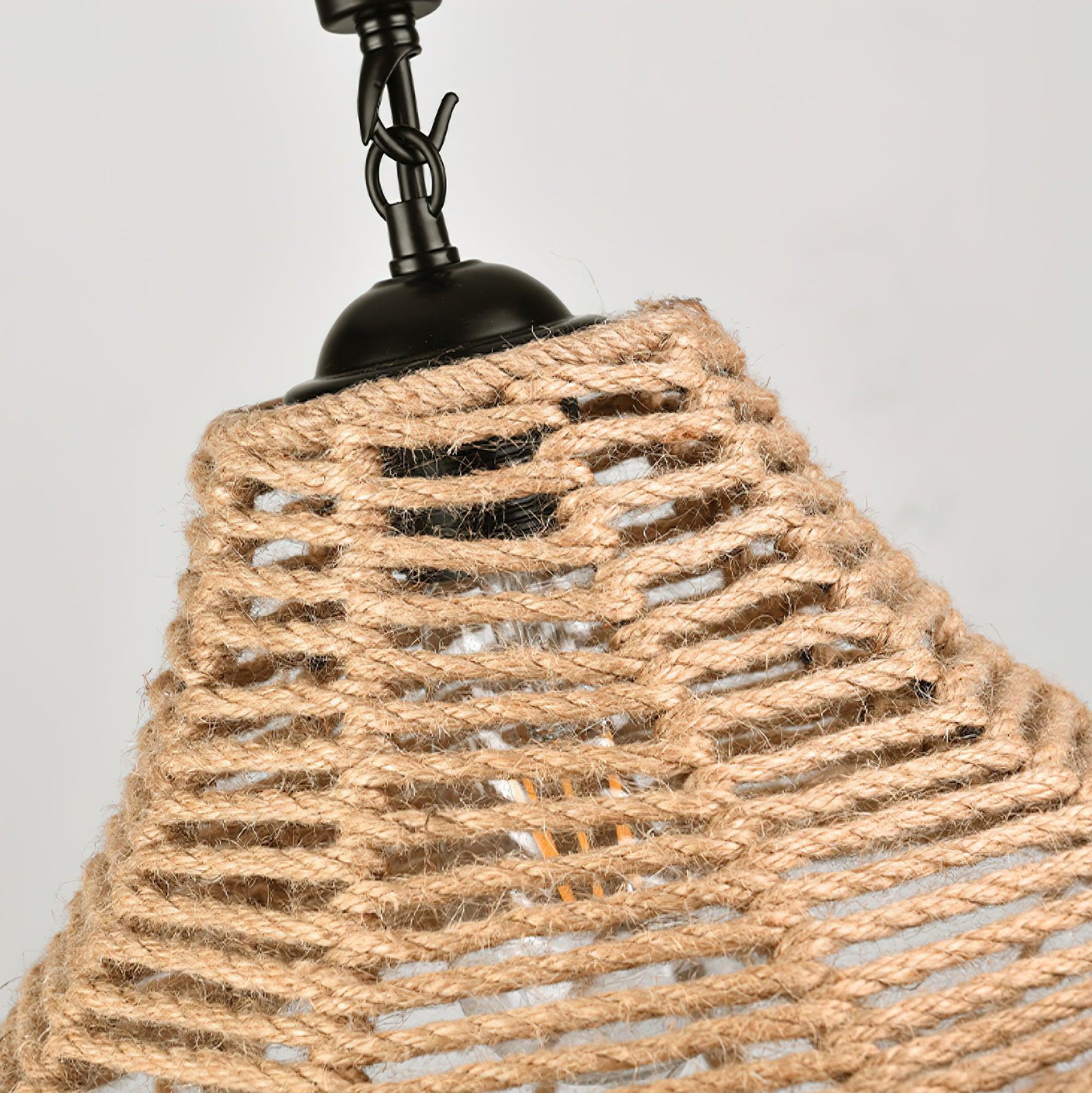 Retro Hemp Rope Interesting Pendant Light - Blowlighting