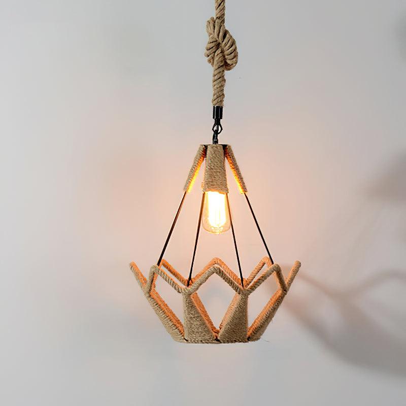 Retro Hemp Rope Interesting Pendant Light - Blowlighting