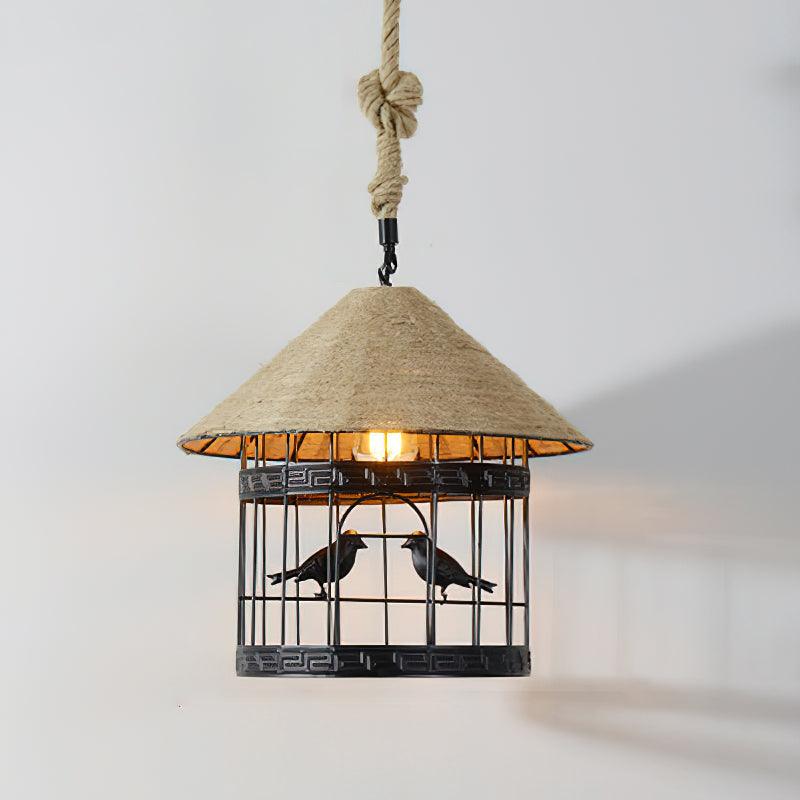 Retro Hemp Rope Interesting Pendant Light - Blowlighting