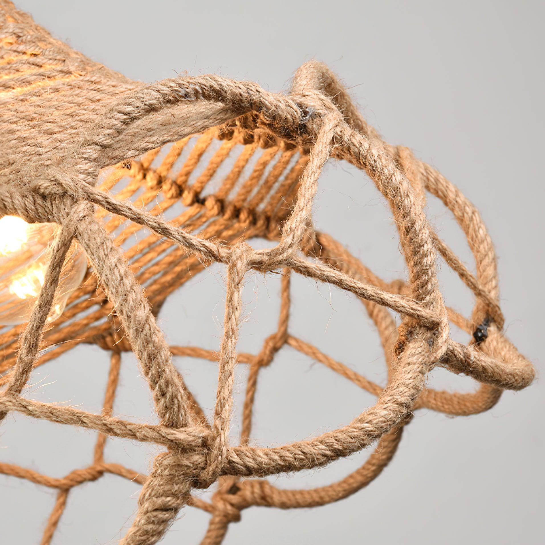 Retro Hemp Rope Interesting Pendant Light - Blowlighting