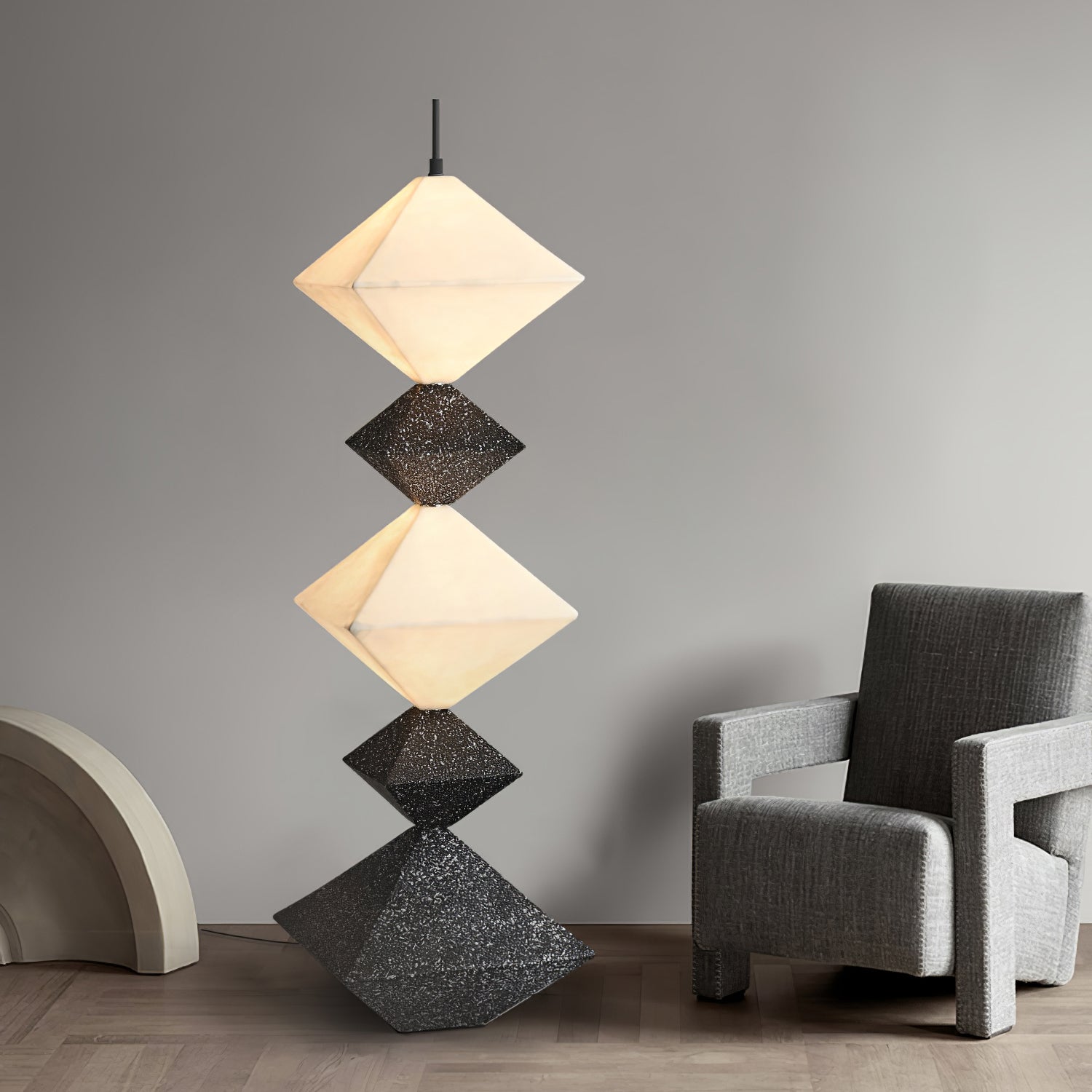 Rhombus Cube Floor Lamp - Blowlighting