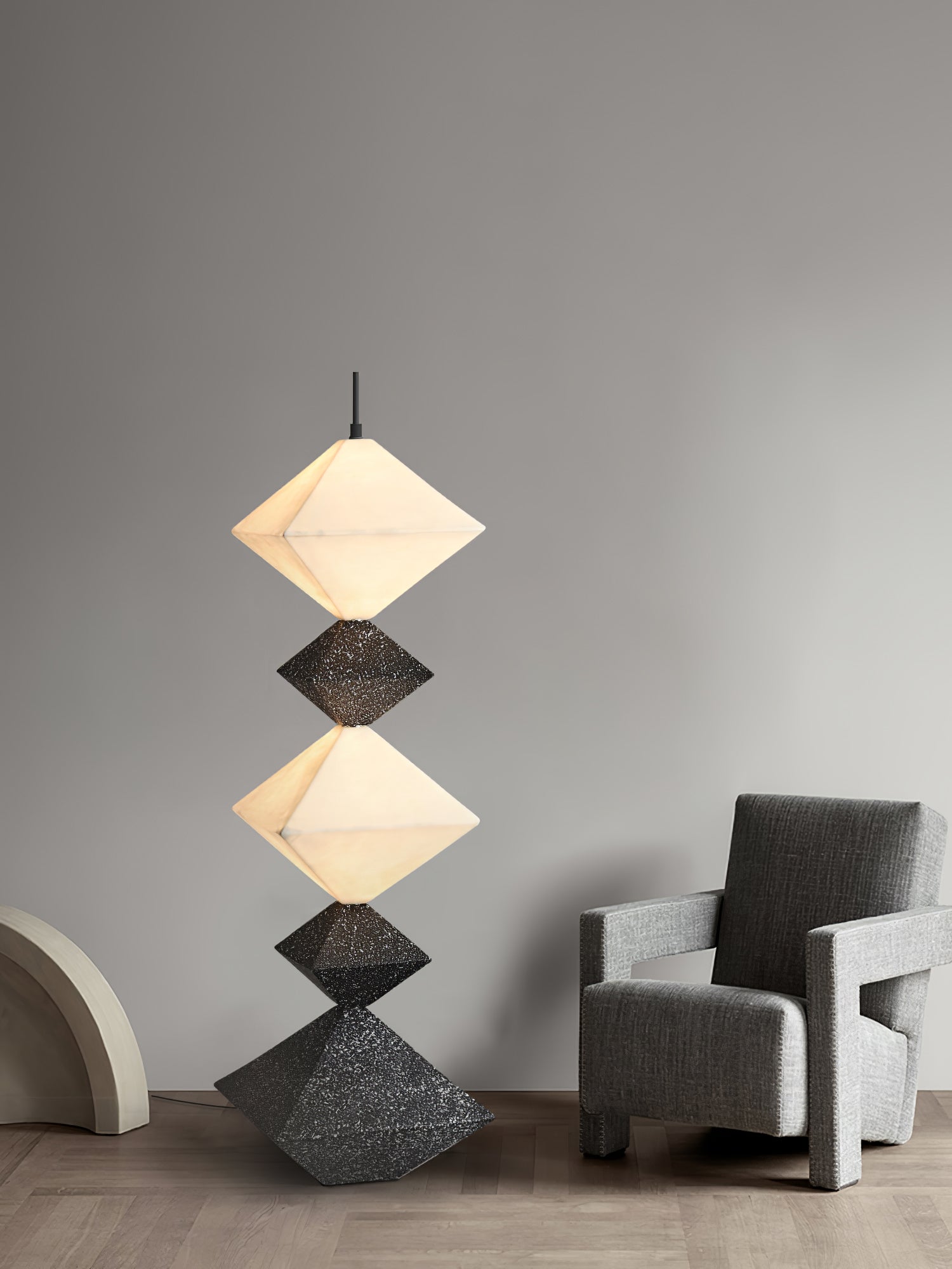 Rhombus Cube Floor Lamp - Blowlighting