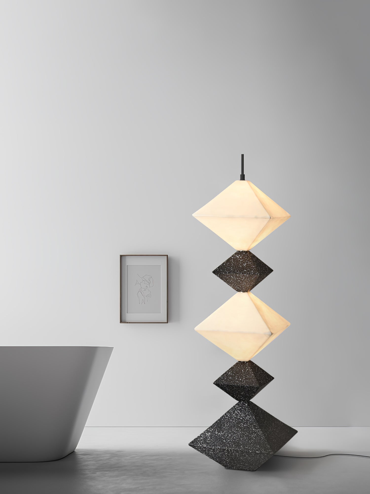 Rhombus Cube Floor Lamp - Blowlighting