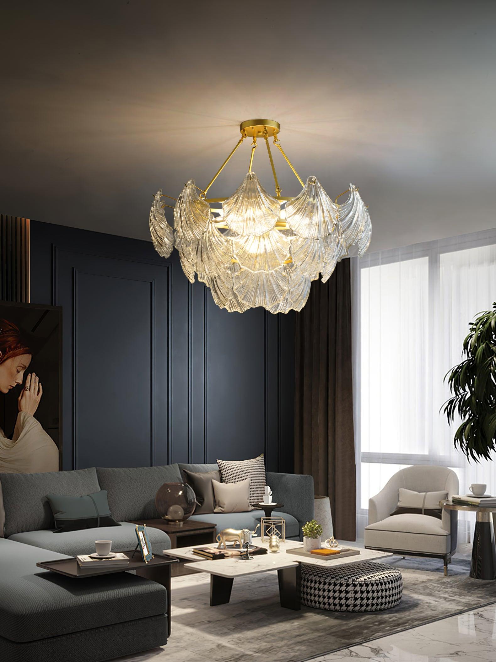 Ribbed Shell Ceiling light - Blowlighting