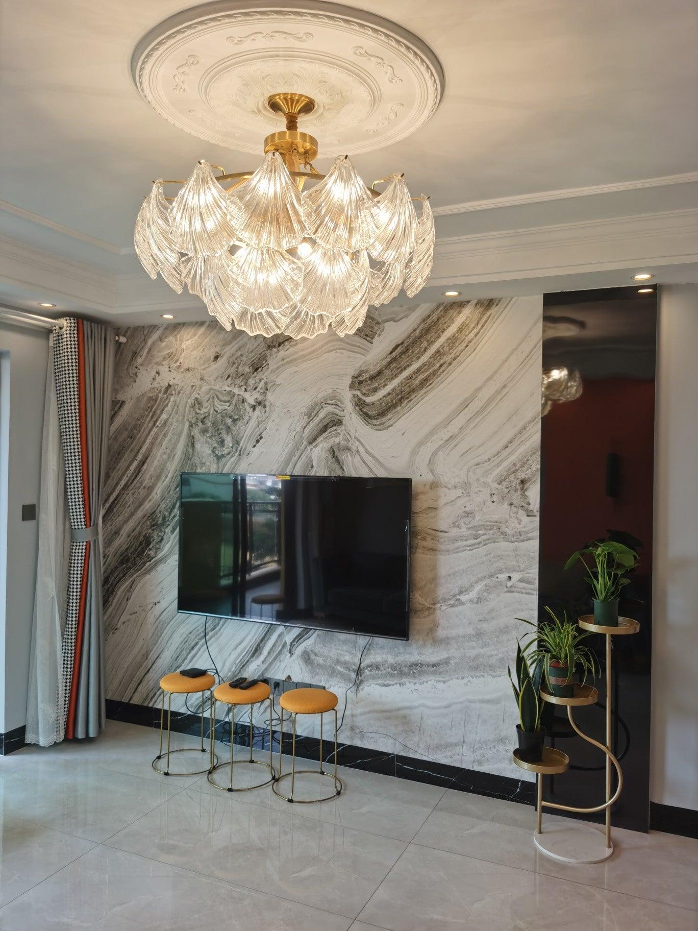 Ribbed Shell Ceiling light - Blowlighting