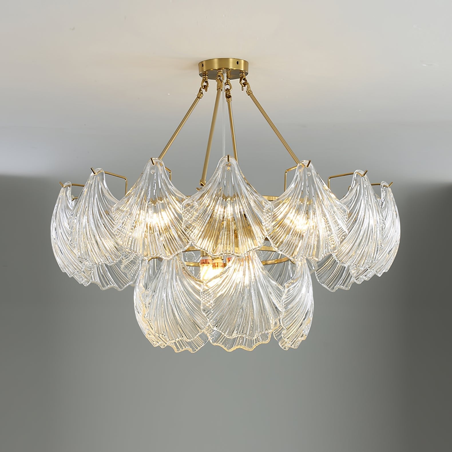 Ribbed Shell Ceiling light - Blowlighting