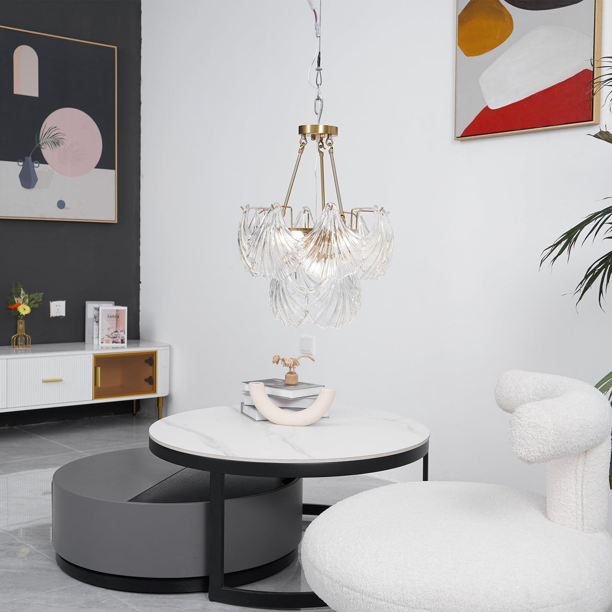 Ribbed Shell Ceiling light - Blowlighting