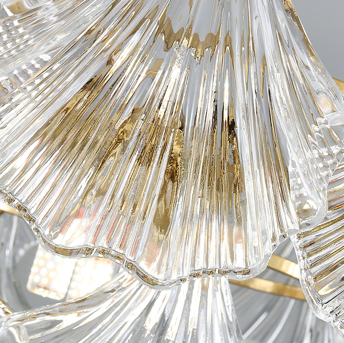 Ribbed Shell Ceiling light - Blowlighting