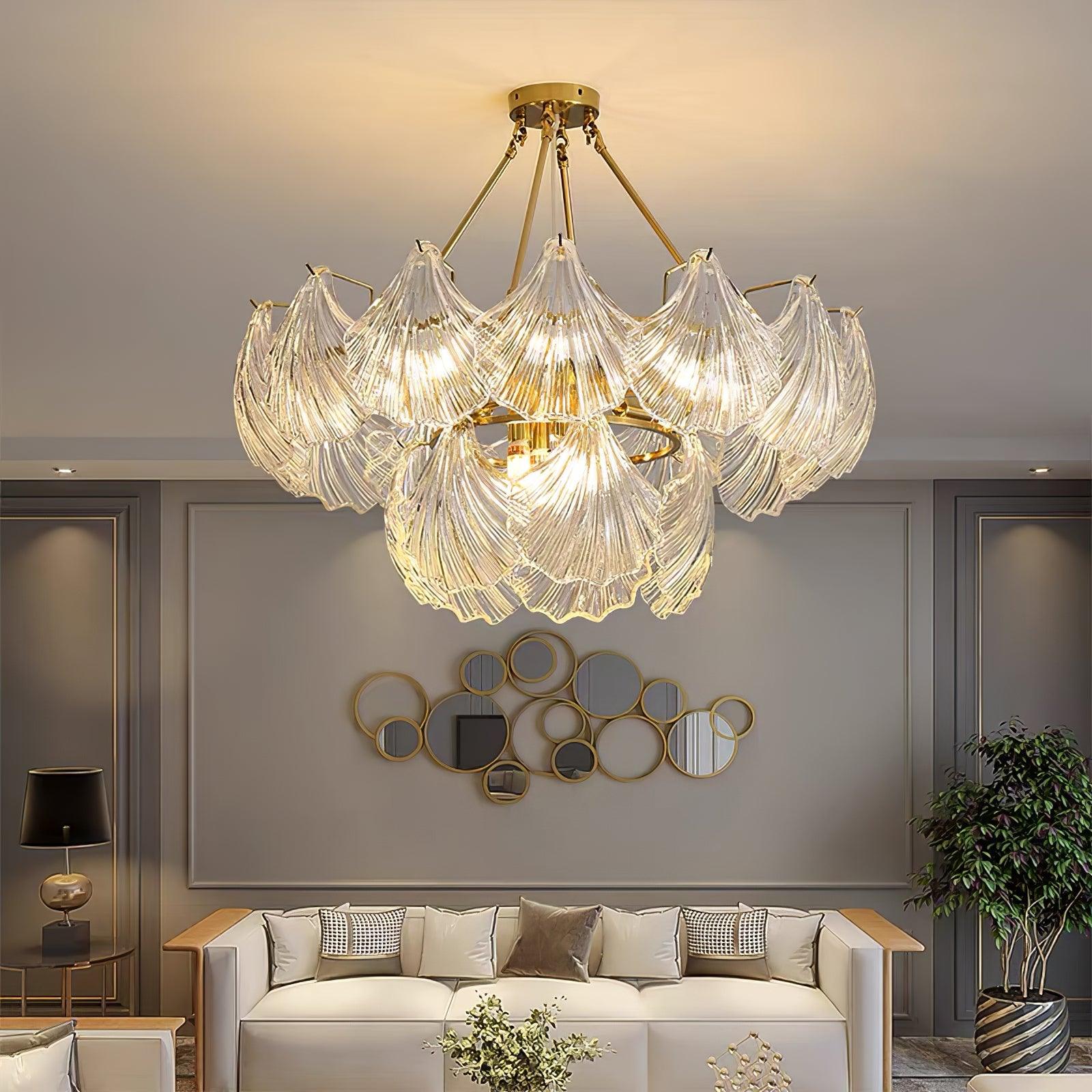 Ribbed Shell Ceiling light - Blowlighting
