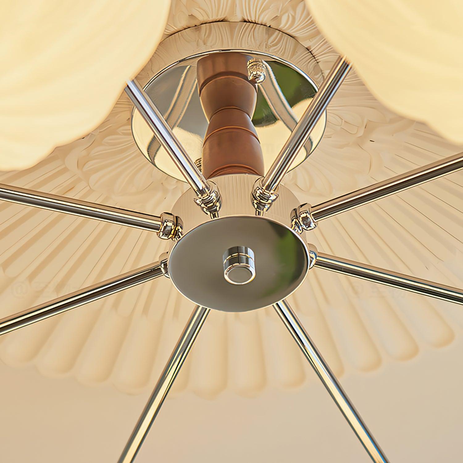 Ribbed Walnut Ceiling Lamp - Blowlighting