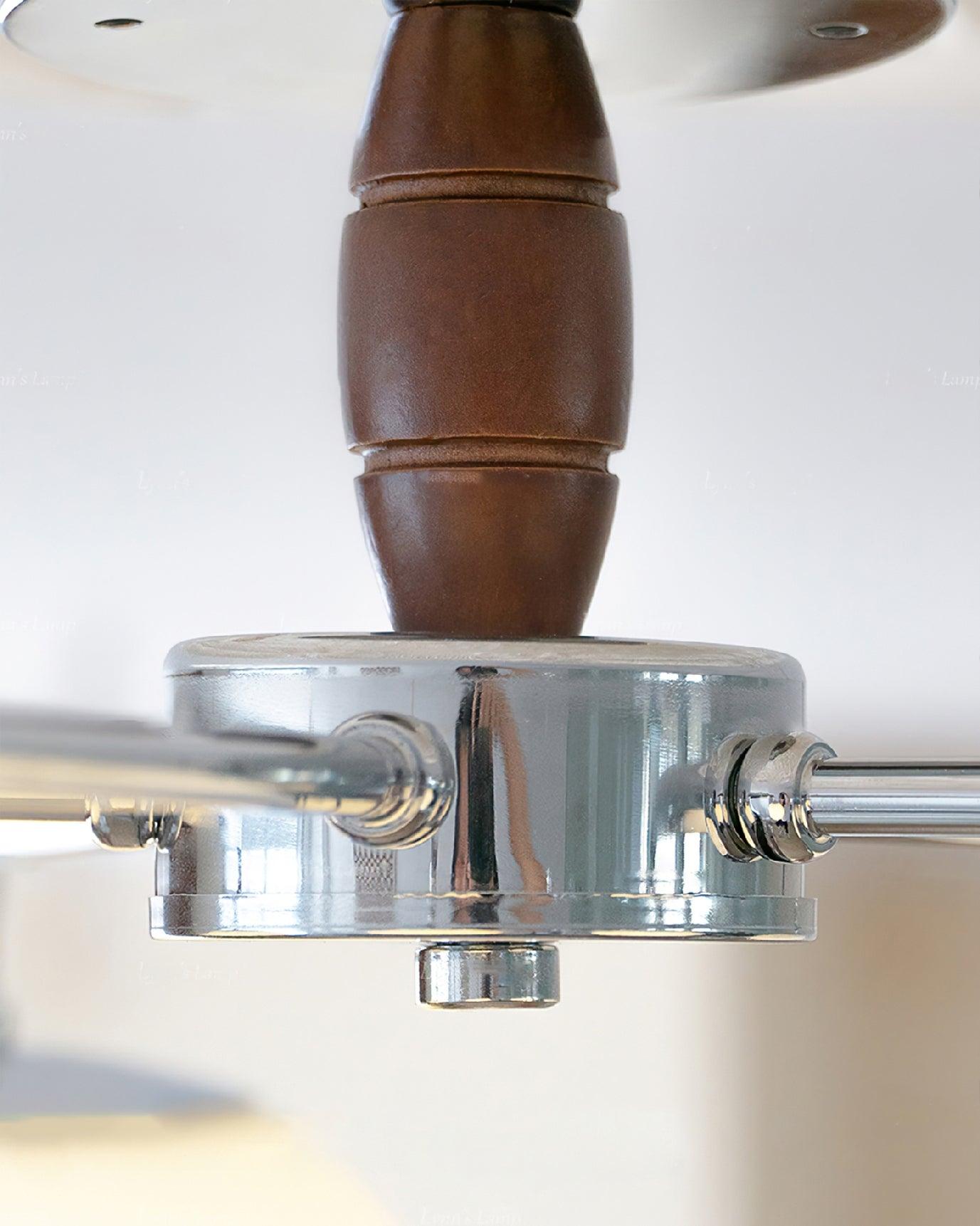 Ribbed Walnut Ceiling Lamp - Blowlighting