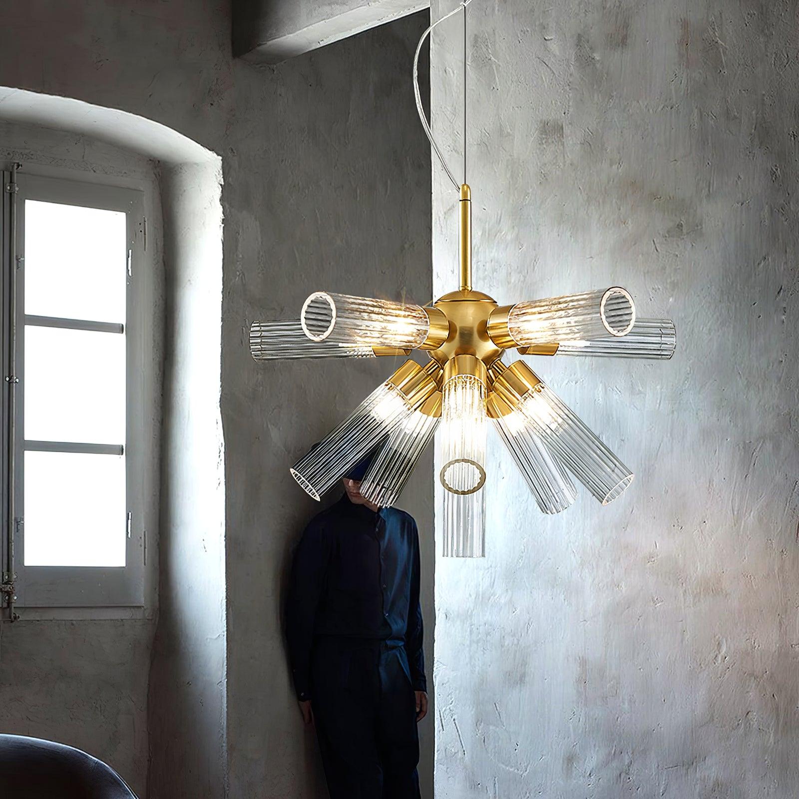 Ringold Postmodern Luxury Sputnik Metal Chandelier - Blowlighting