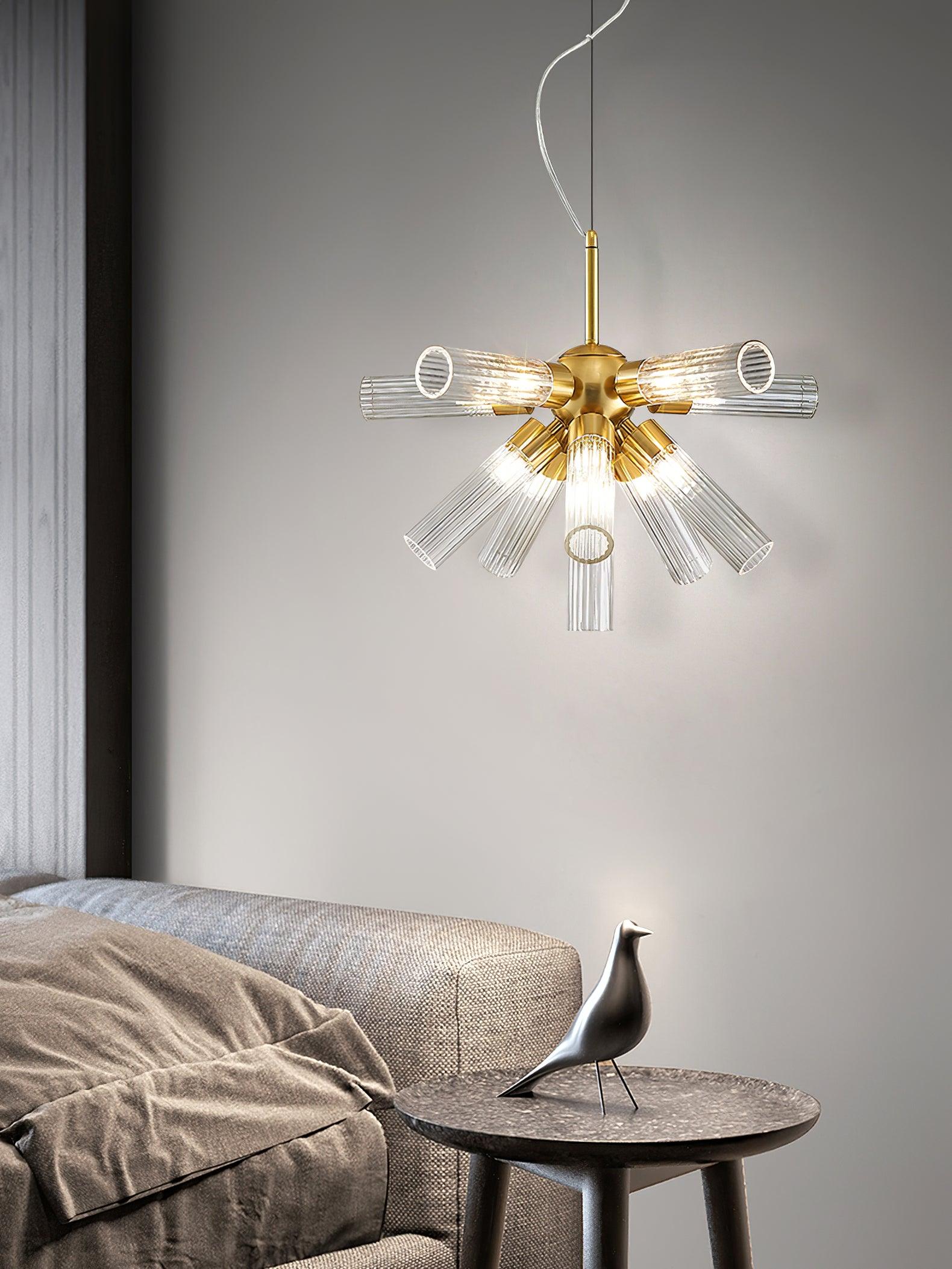Ringold Postmodern Luxury Sputnik Metal Chandelier - Blowlighting