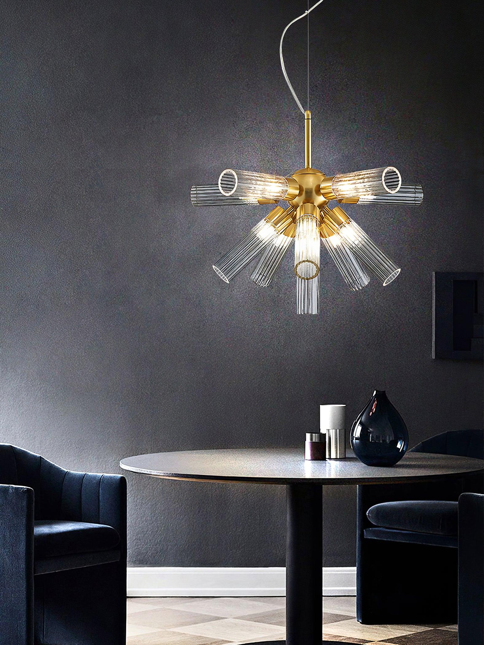 Ringold Postmodern Luxury Sputnik Metal Chandelier - Blowlighting