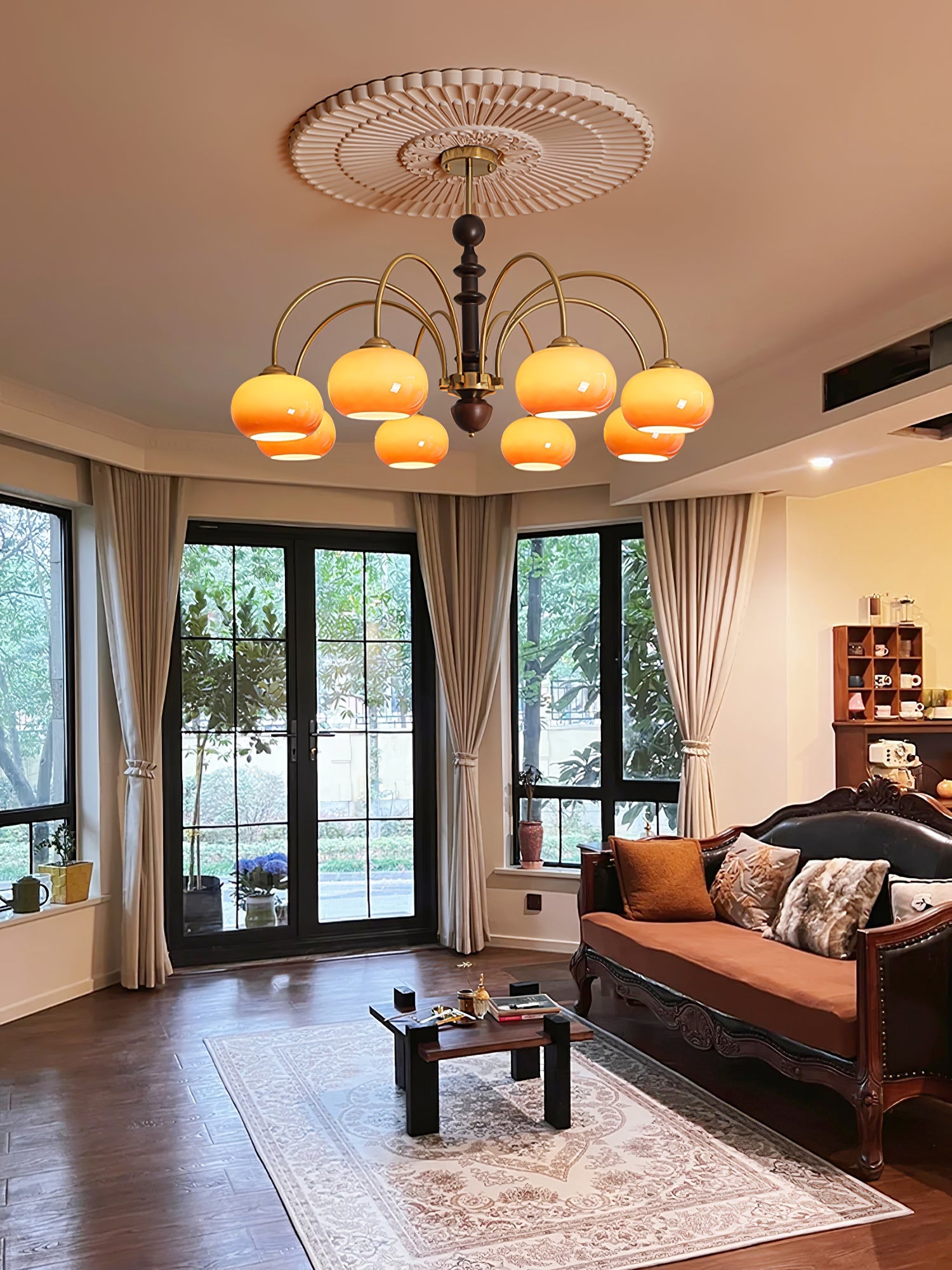 Ripe Persimmon Chandelier - Blowlighting