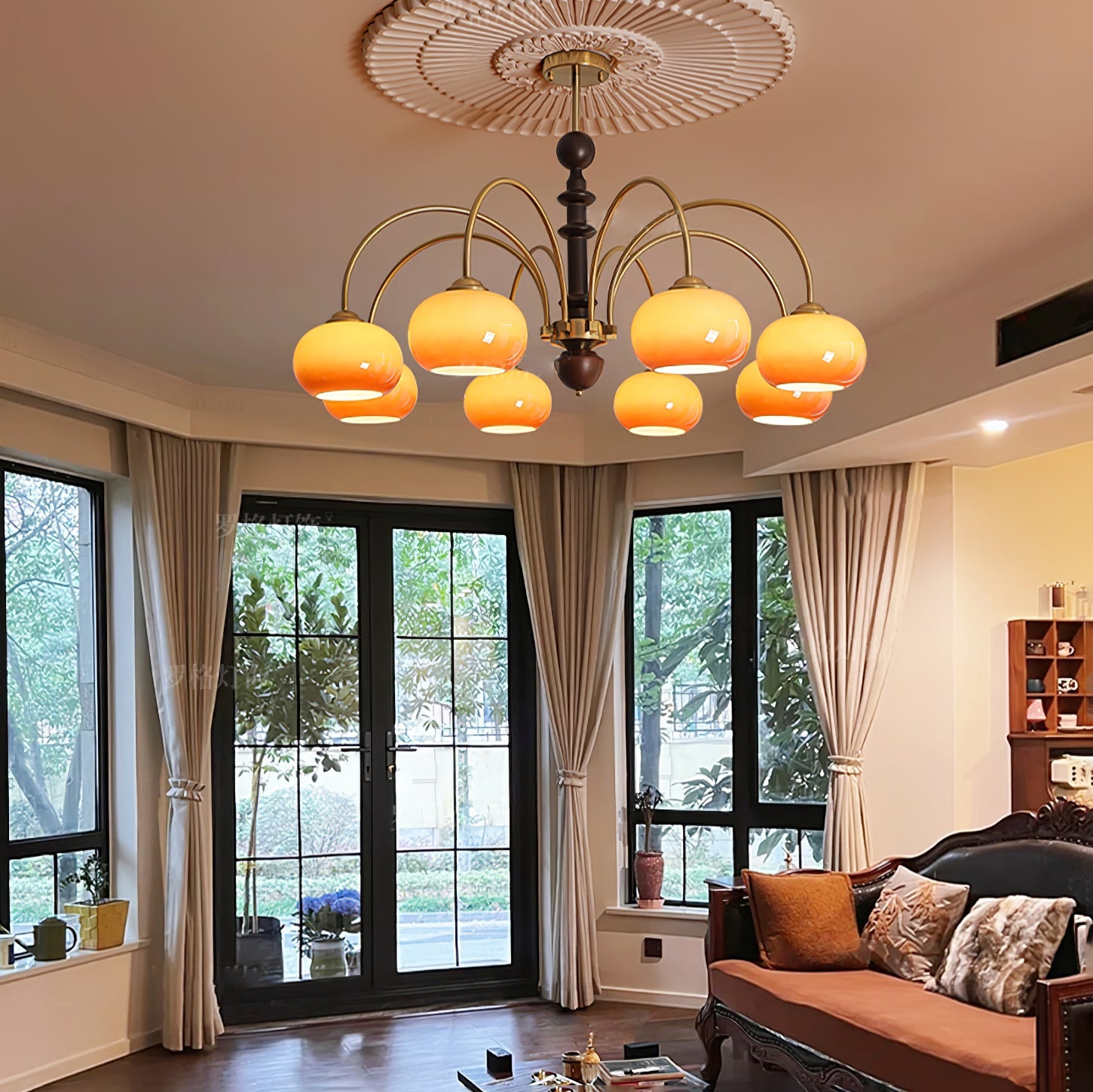Ripe Persimmon Chandelier - Blowlighting