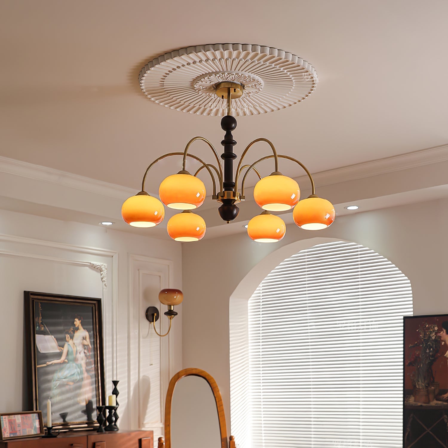 Ripe Persimmon Chandelier - Blowlighting