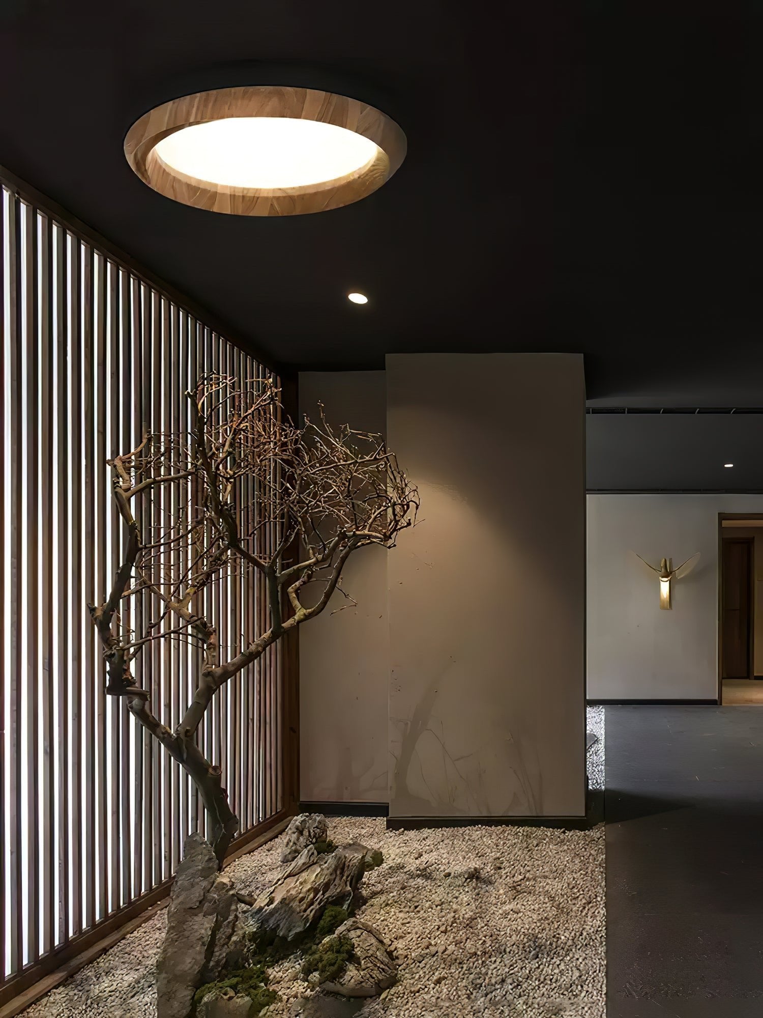 Ripple Wood Ceiling Light - Blowlighting