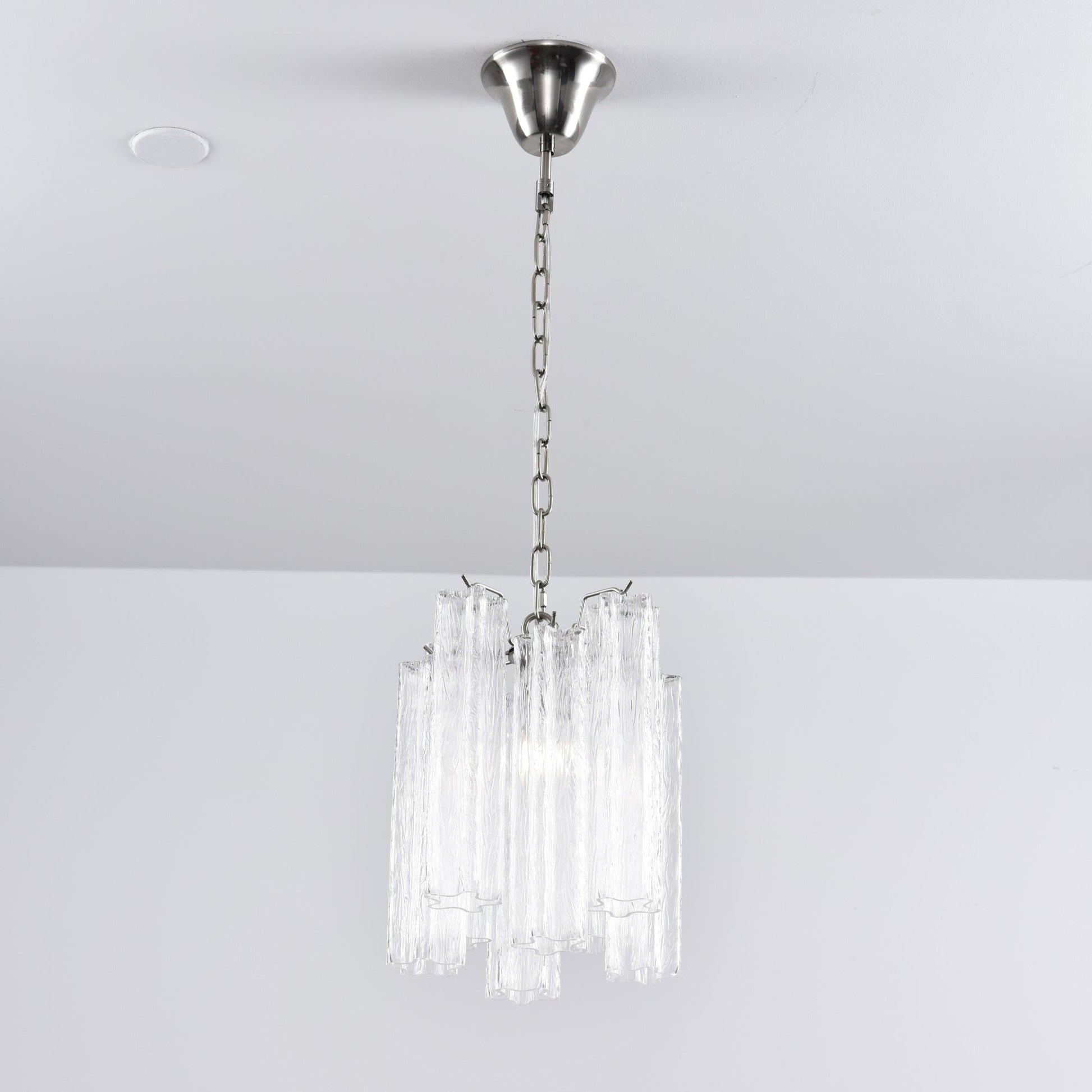 Aurora Chandelier Pink Gradient Murano Glass - Blowlighting