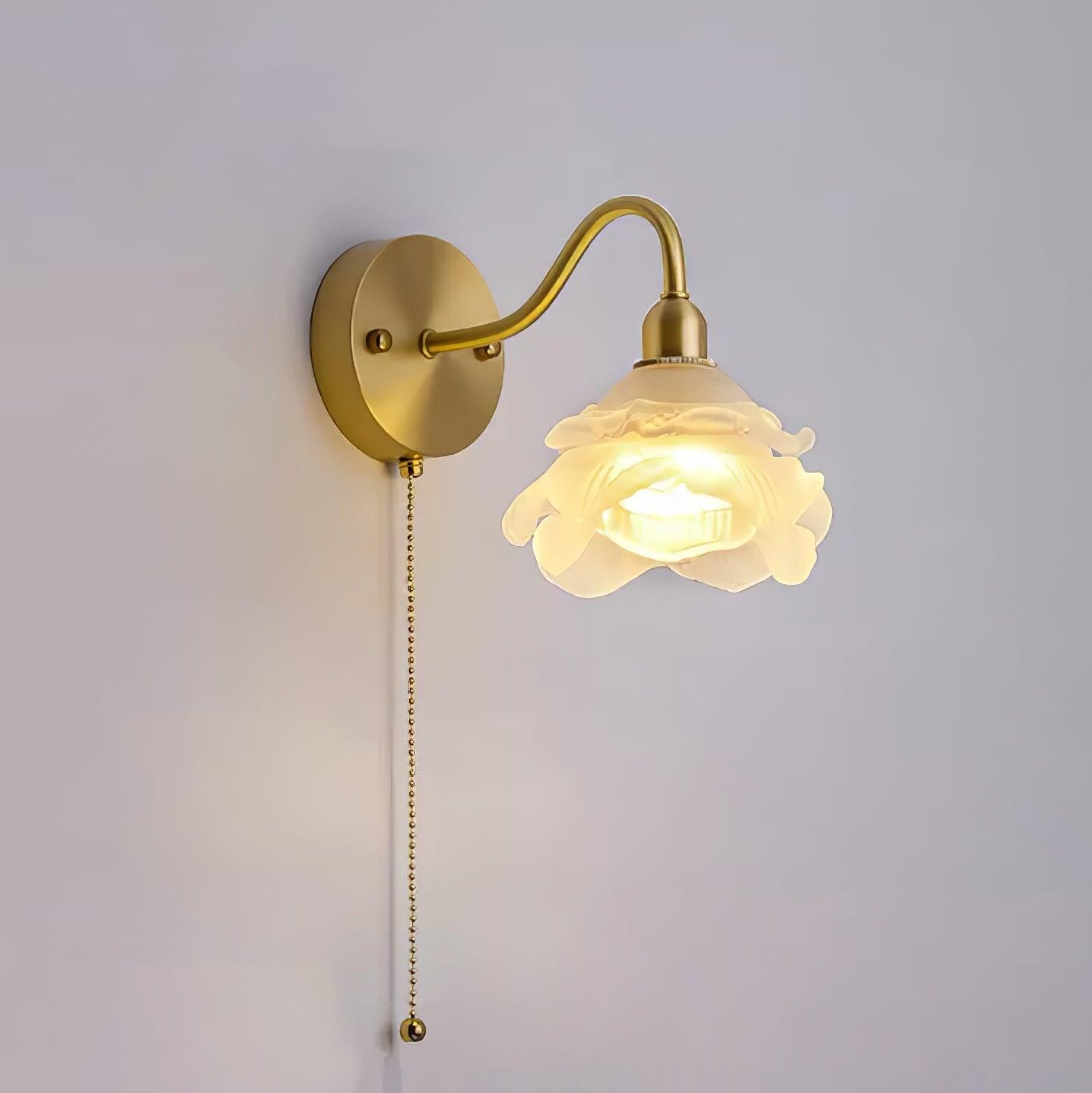 Rose Brass Wall Light - Blowlighting