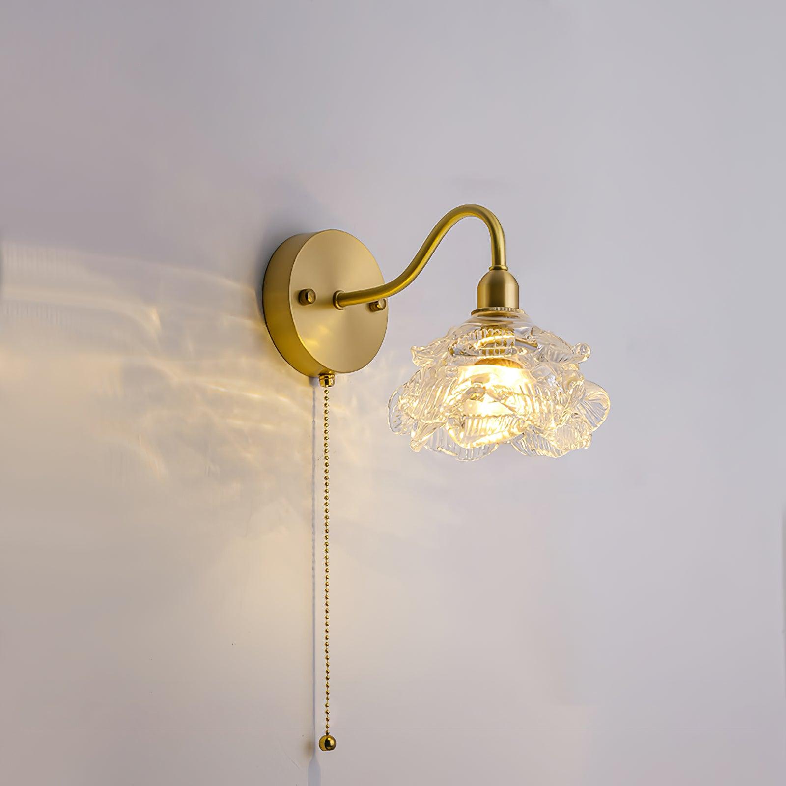 Rose Brass Wall Light - Blowlighting