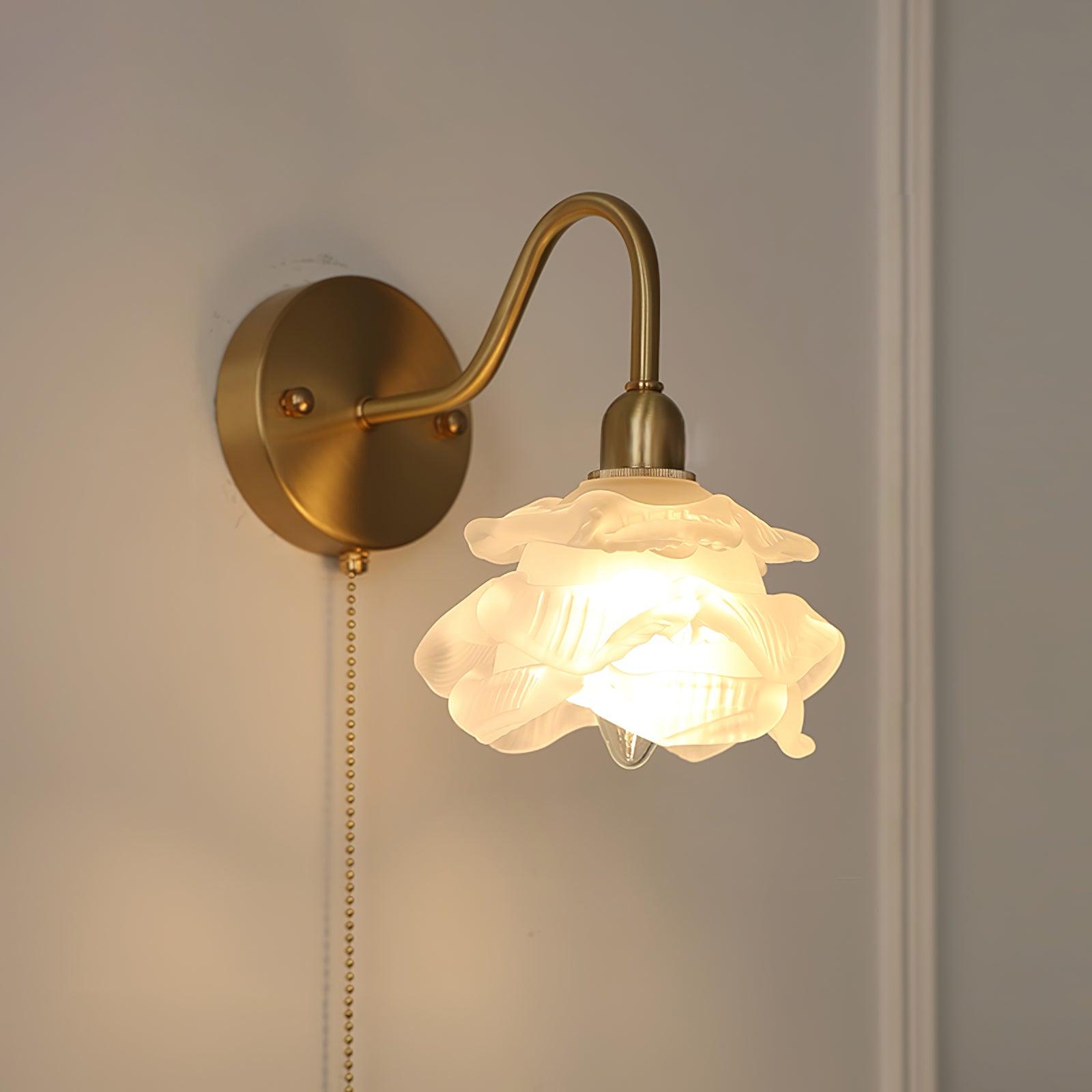 Rose Brass Wall Light - Blowlighting